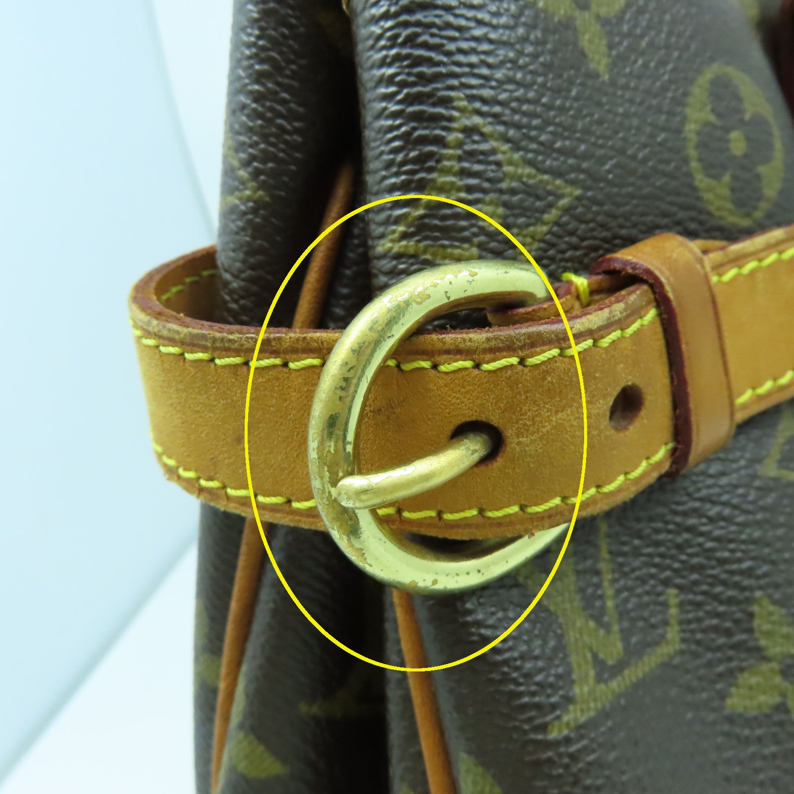 LOUIS VUITTON Monogram Batignolles Horizontal金扣肩背袋啡色