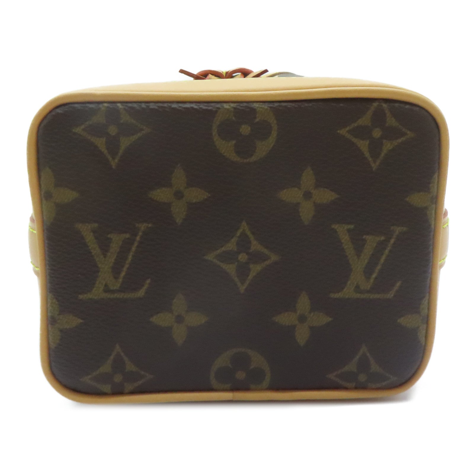 LOUIS VUITTON Monogram Nano Noe金扣手挽肩背兩用袋啡色