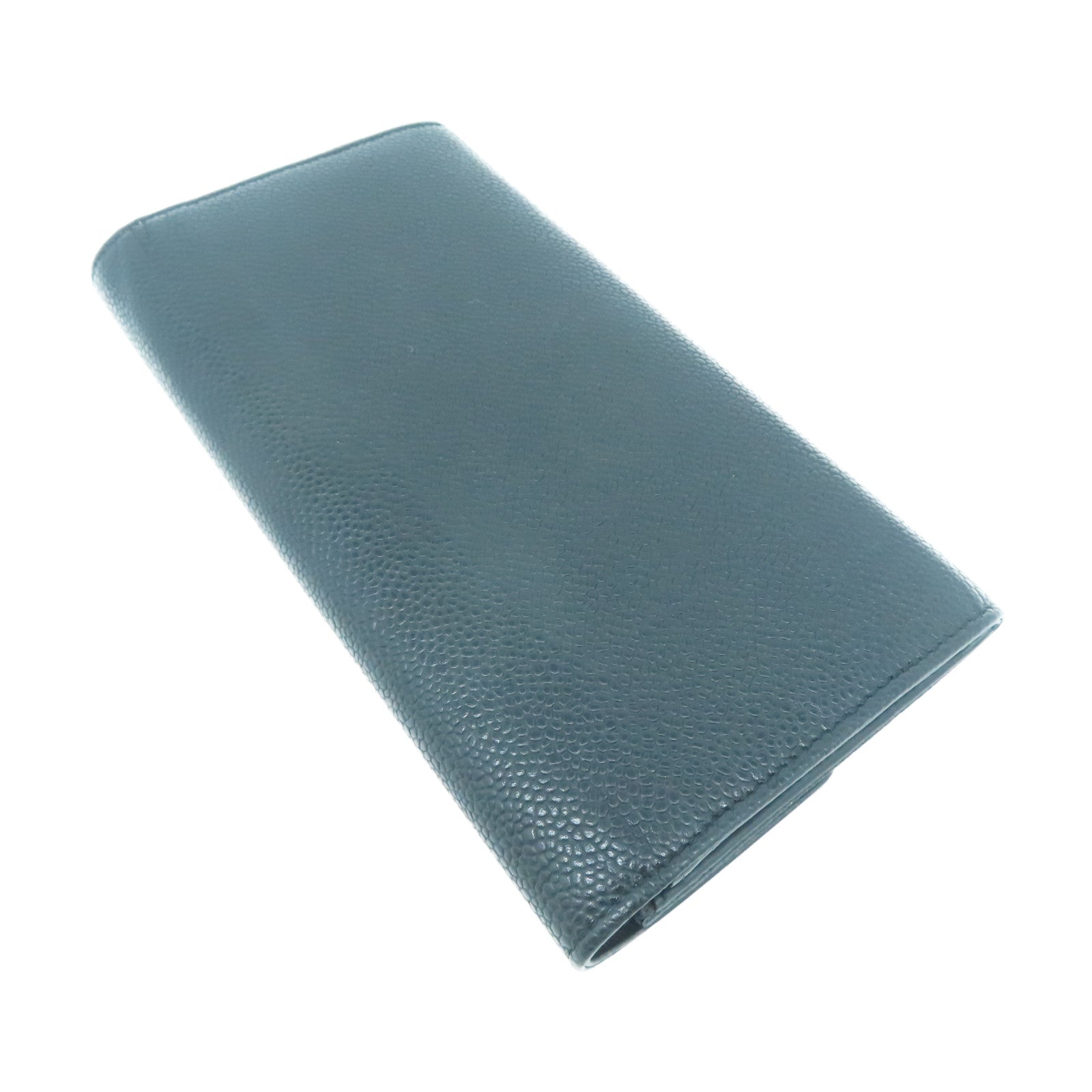 CHANEL Caviar皮革Long Wallet長錢包黑色