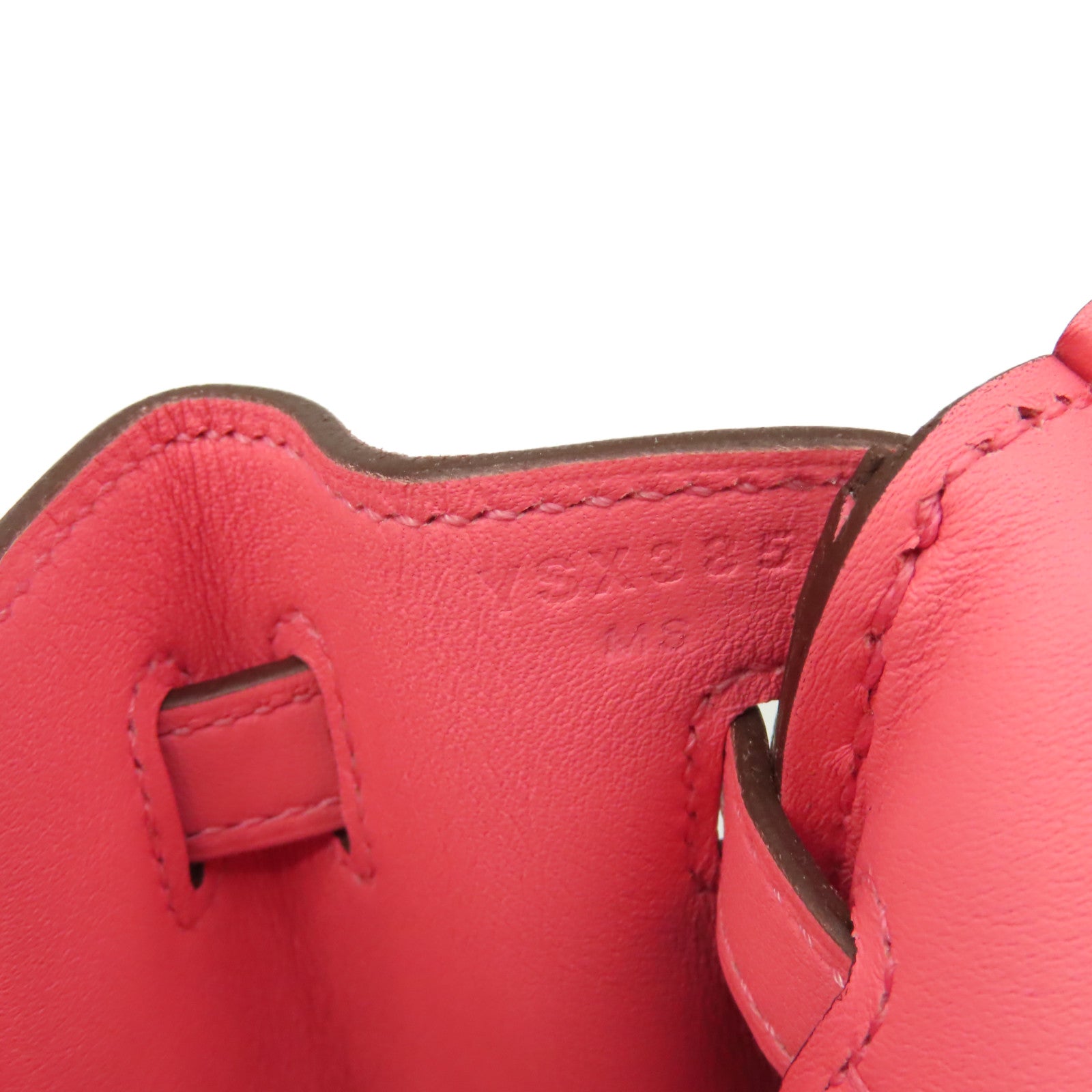 HERMES Swift皮革Birkin 25銀扣手挽袋Rose Azalee杜鵑粉色