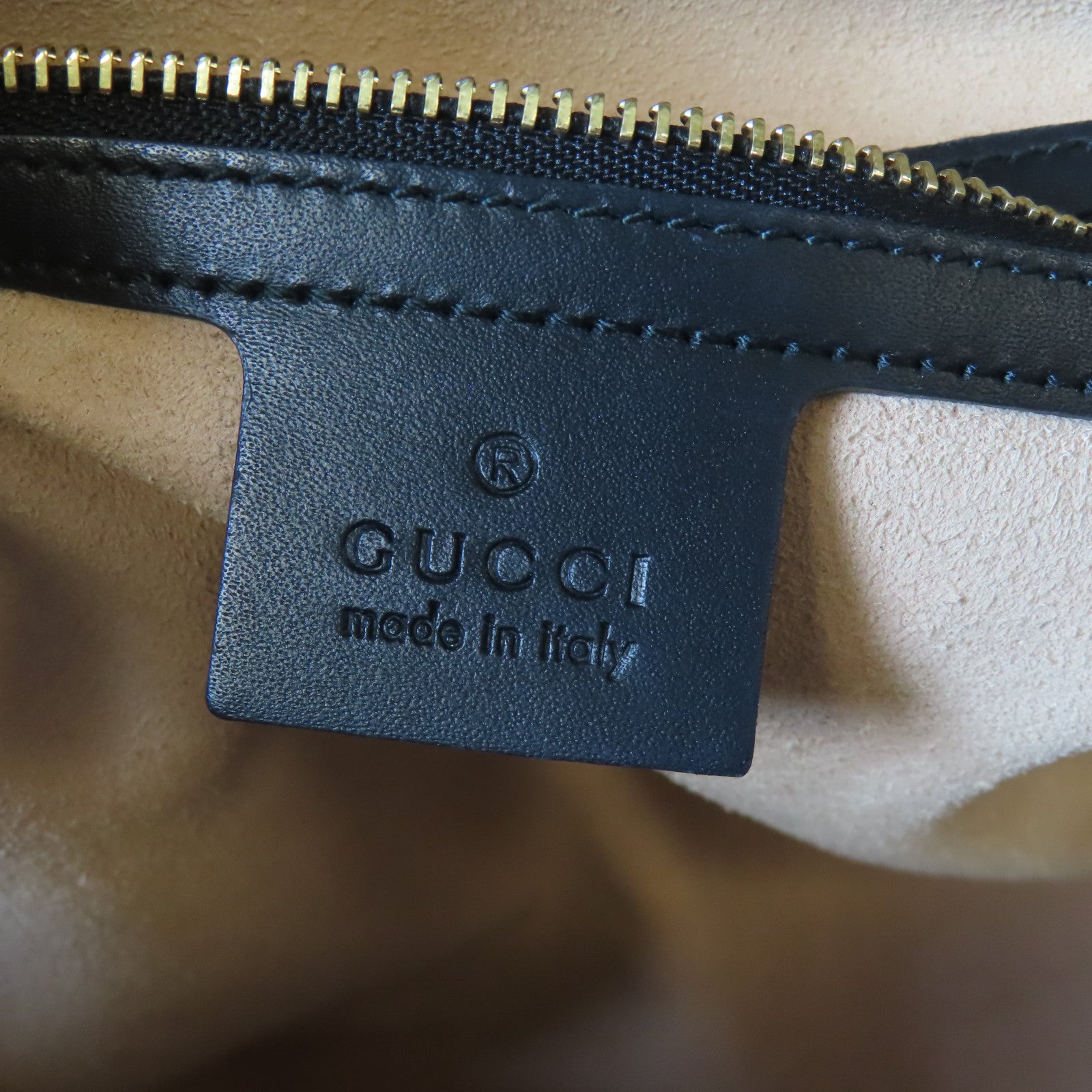 GUCCI 牛皮皮革2 Way Shoulder金扣手挽肩背兩用袋黑色