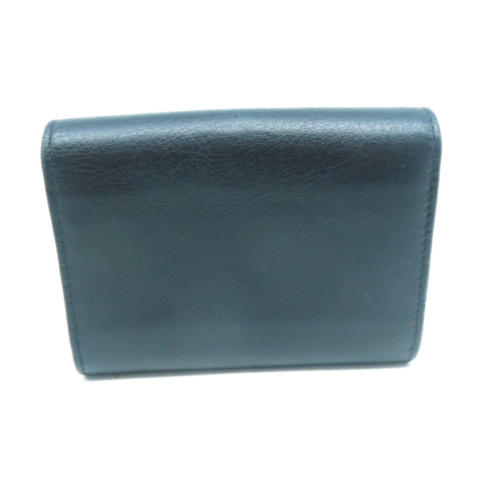 TOD’S 牛皮皮革Card Holder銀扣卡片包黑色