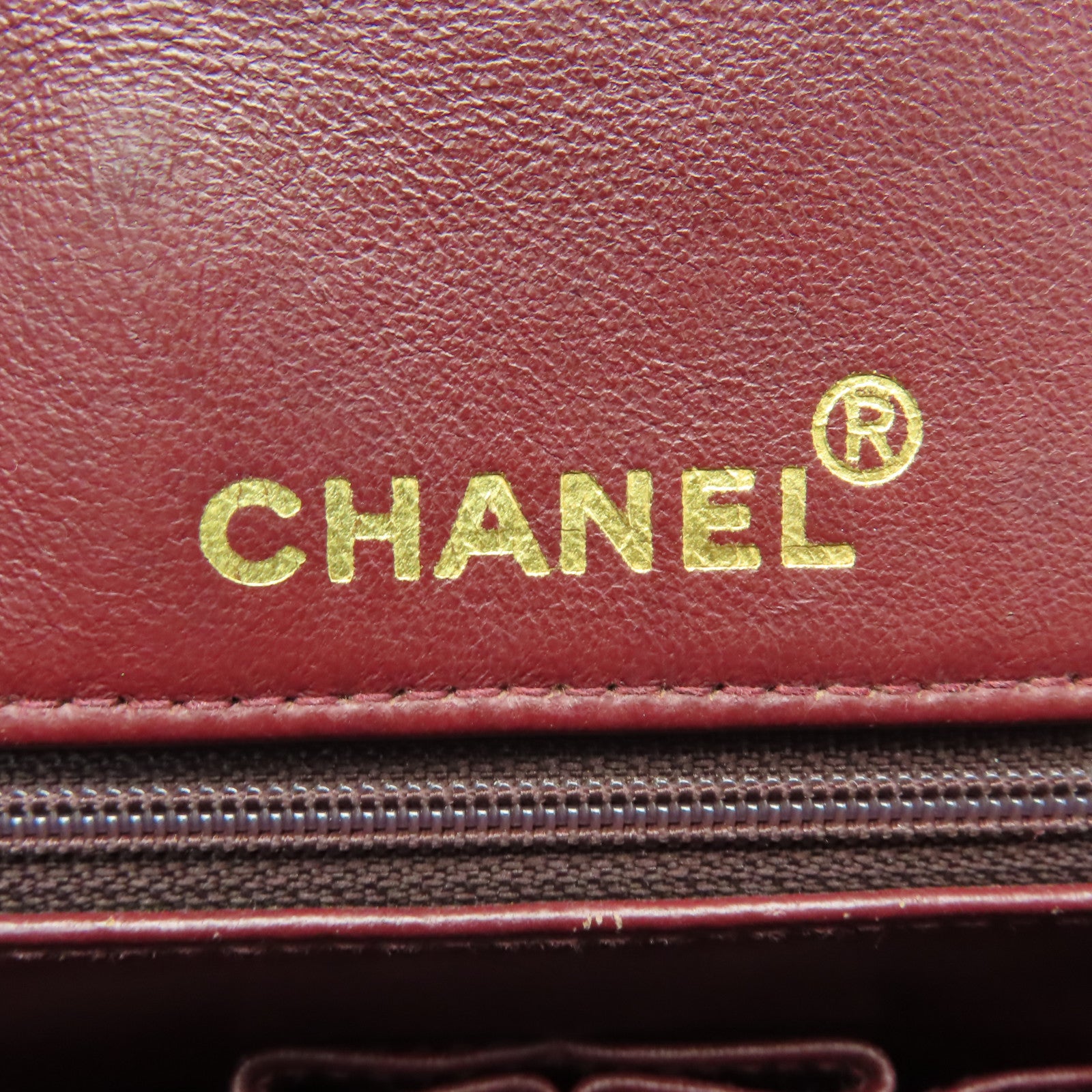 CHANEL 菱格羊皮皮革Vintage Shoulder金扣肩背袋黑色