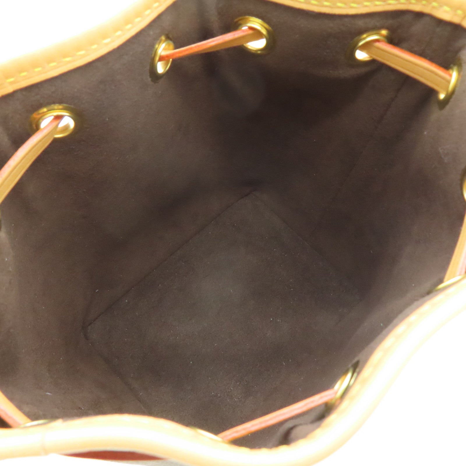 LOUIS VUITTON Monogram Nano Noe金扣手挽肩背兩用袋啡色