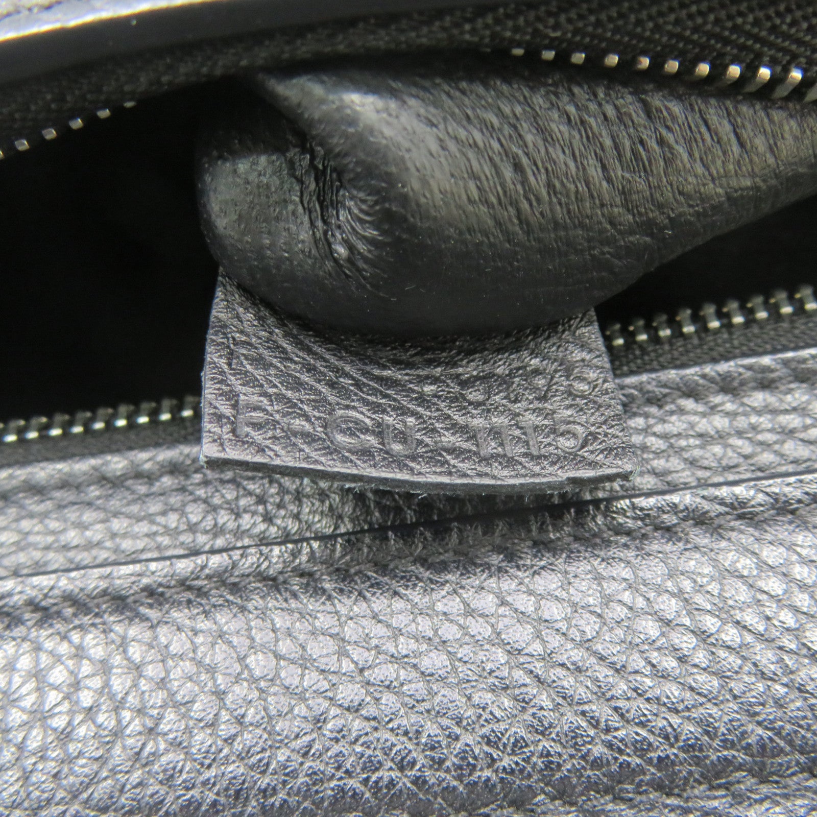 CELINE [Sharp Discount] Cowhide Leather/Suede Leather 2 Way Shoulder Handle Shoulder Bag Black