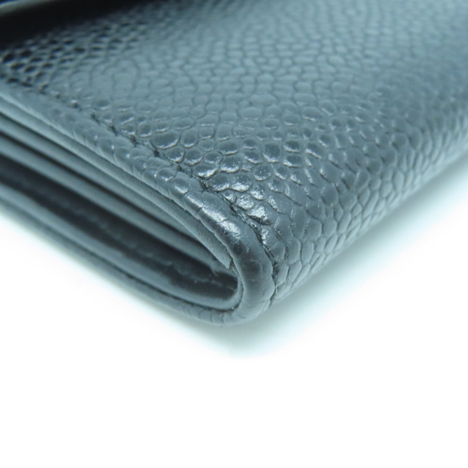 CHANEL Caviar皮革Long Wallet長錢包黑色