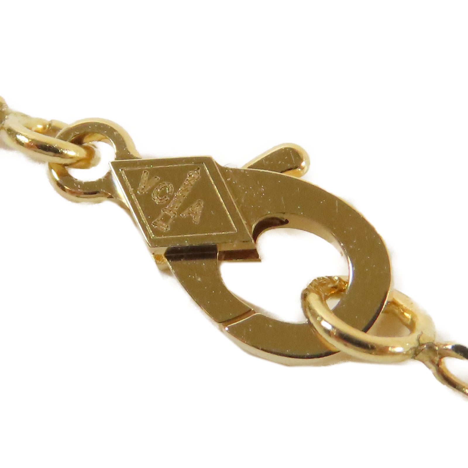 Van Cleef & Arpels 18K玫瑰金Vintage Alhambra項鍊#40cm