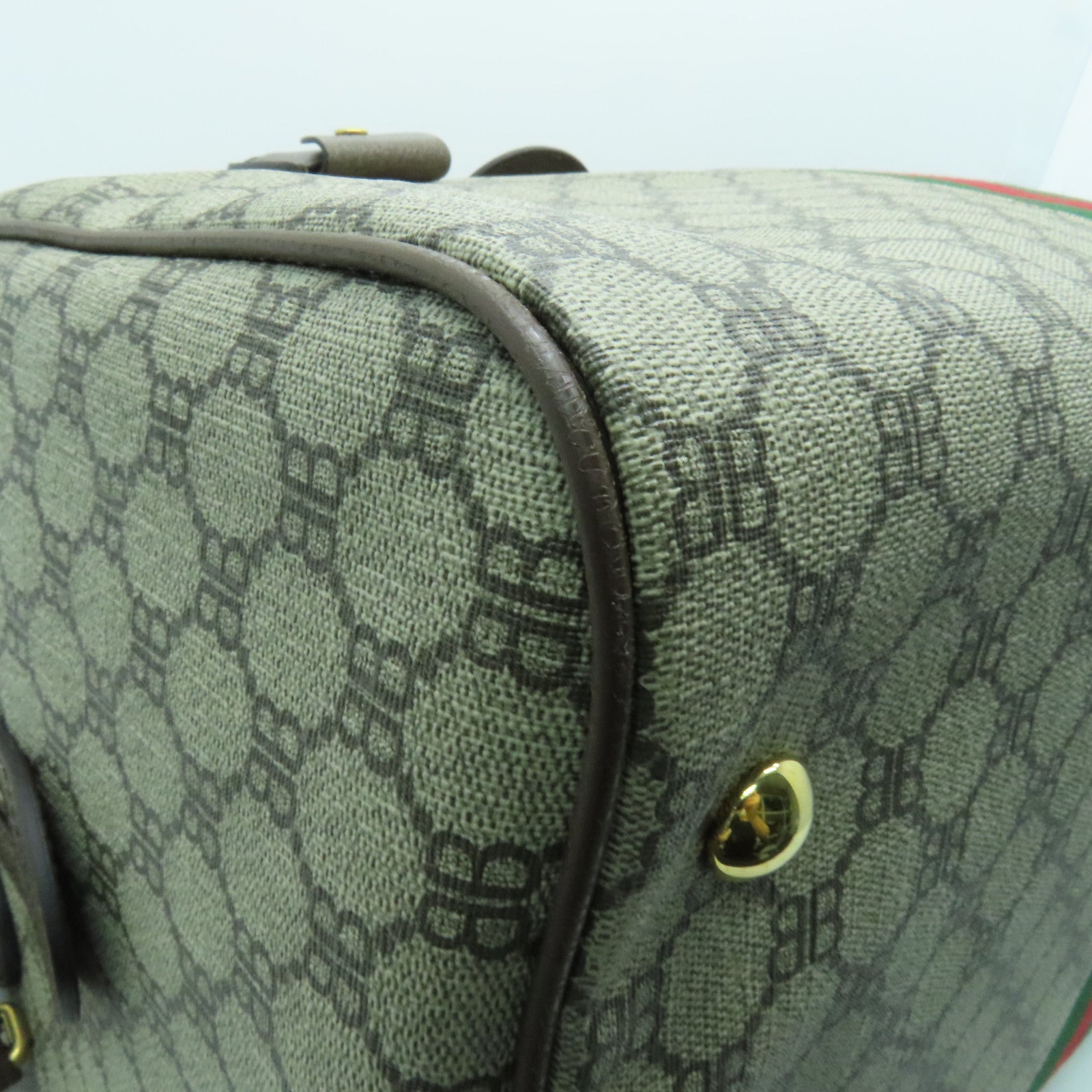 BALENCIAGA 【激減優惠】塗層帆布2 way Shoulder金扣手挽肩背兩用袋啡色