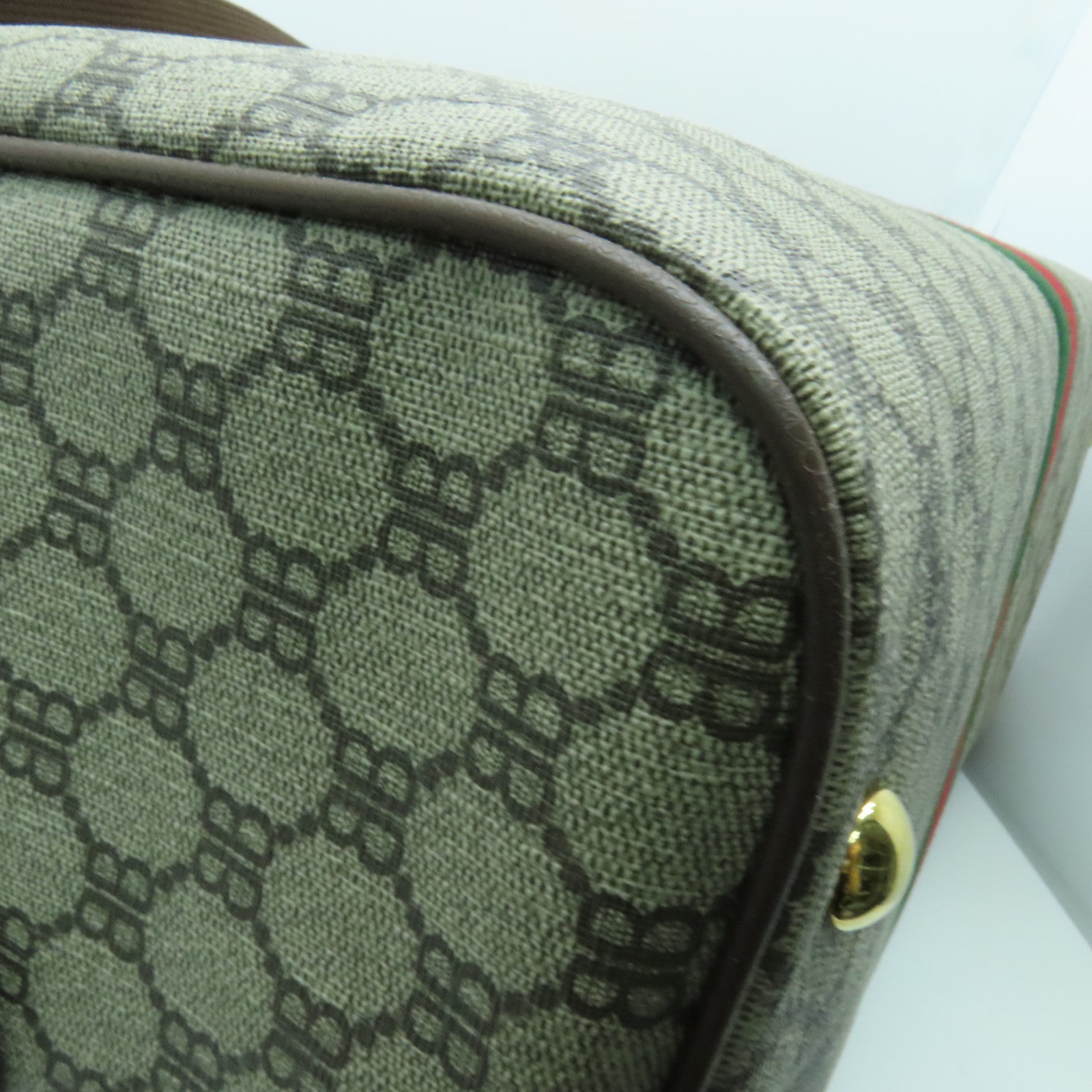 BALENCIAGA 【激減優惠】塗層帆布2 way Shoulder金扣手挽肩背兩用袋啡色