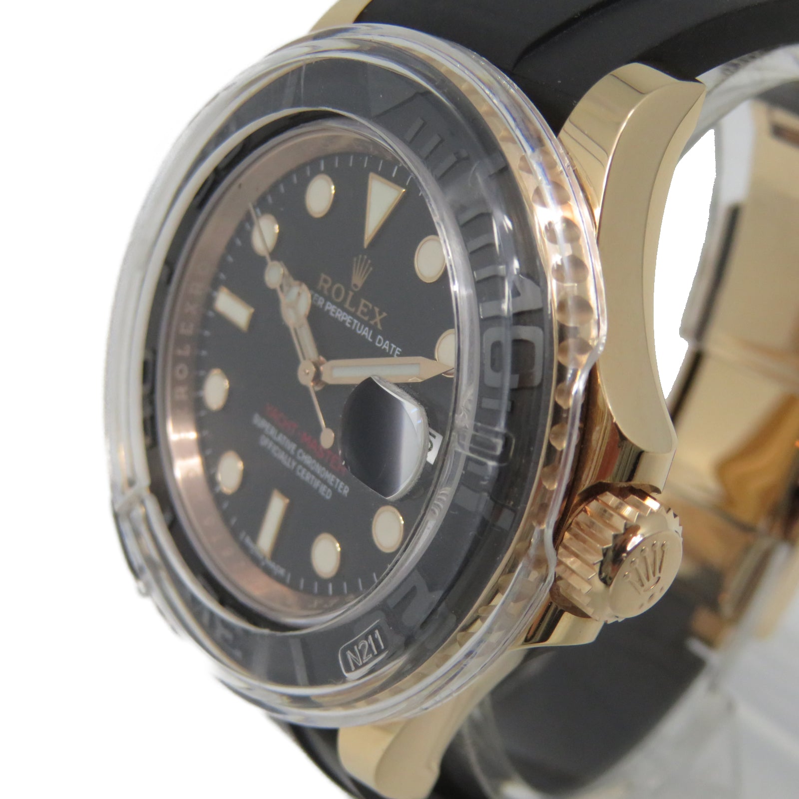 ROLEX 【激減優惠】Yacht Master 40mm 18K玫瑰金手錶自動機芯黑色