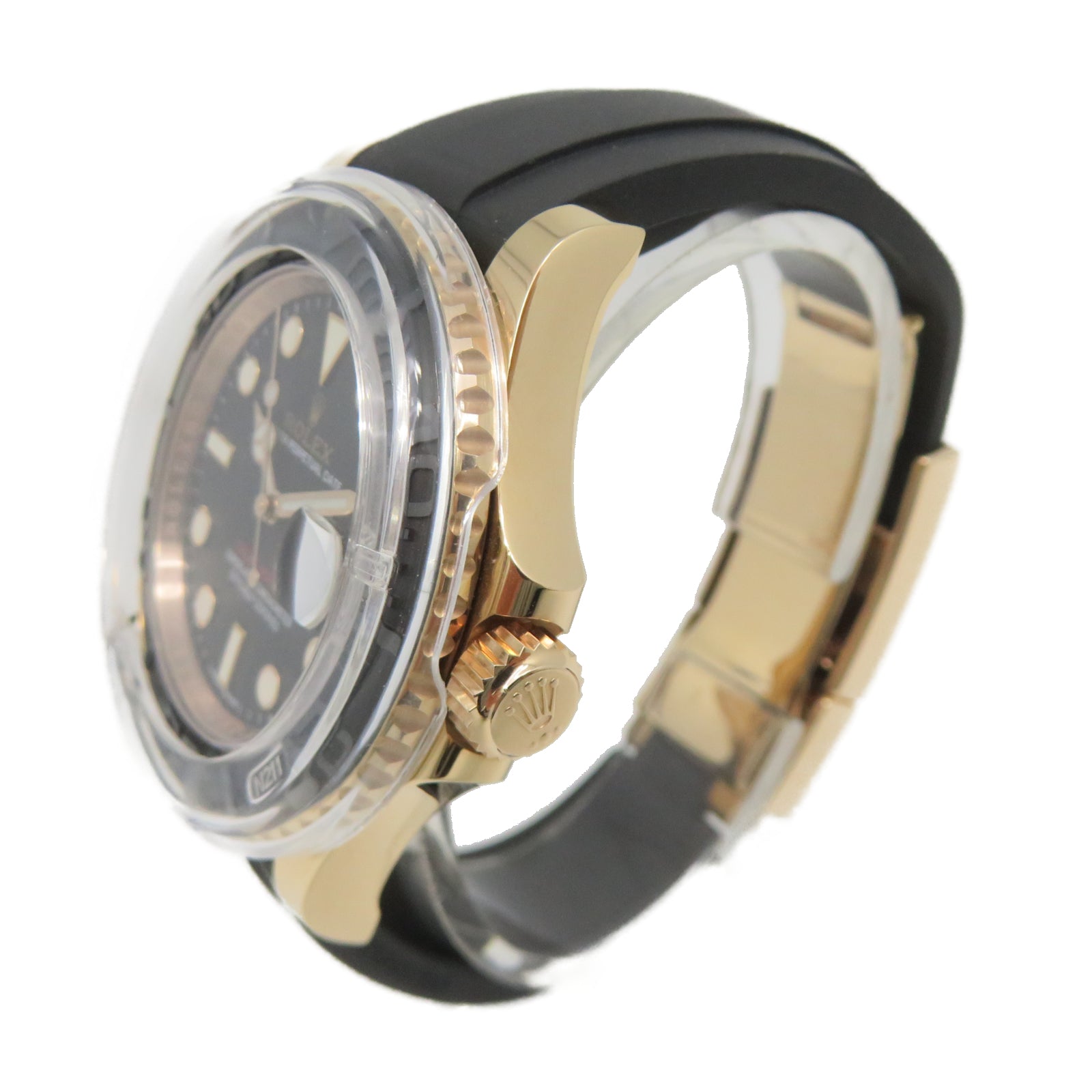 ROLEX 【激減優惠】Yacht Master 40mm 18K玫瑰金手錶自動機芯黑色