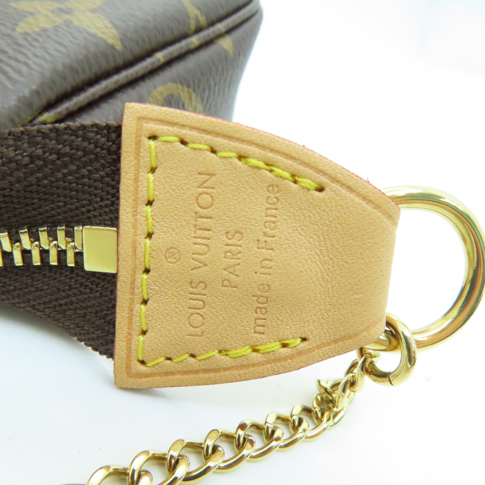 LOUIS VUITTON 【激減優惠】Monogram Mini Pochette金扣手拿包啡色