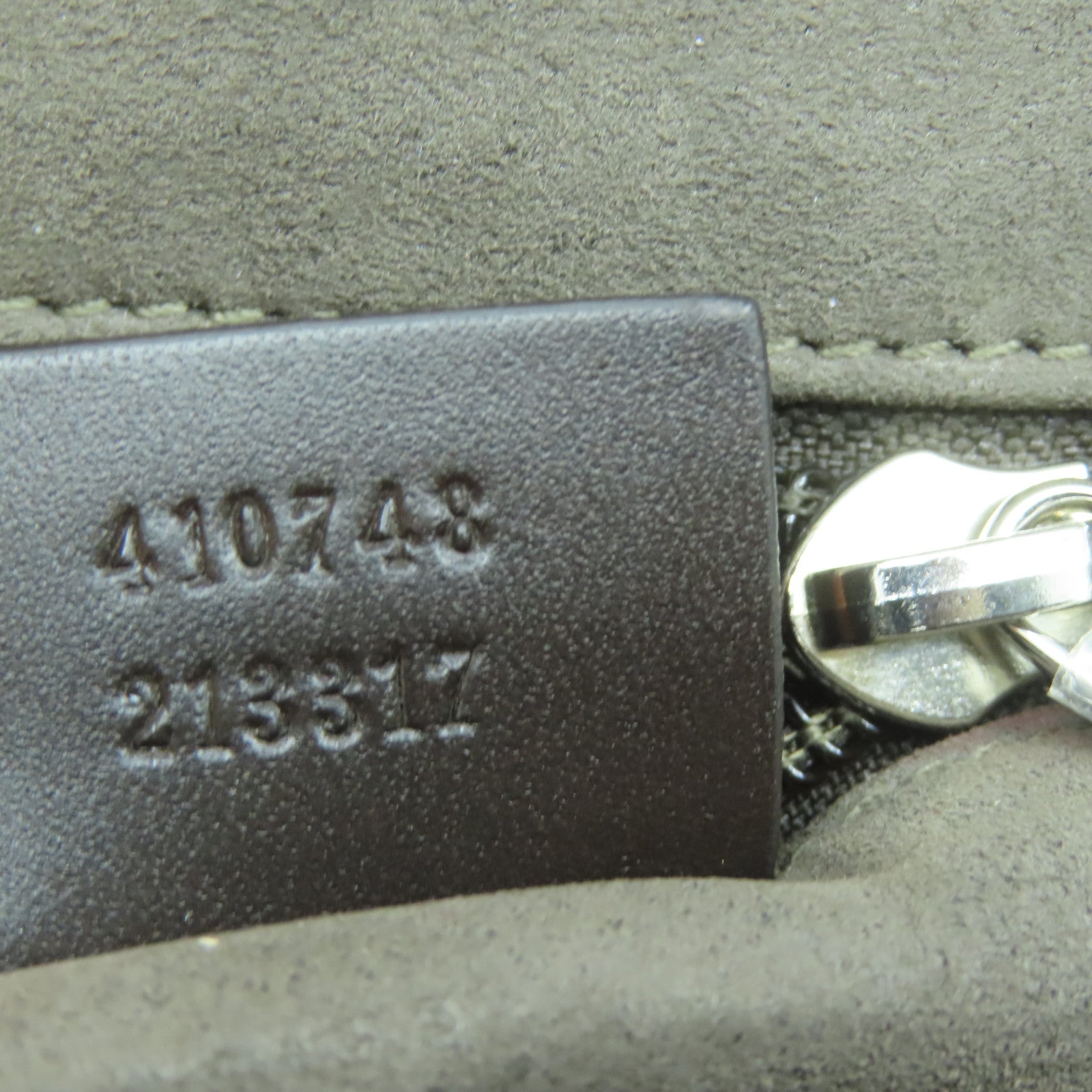 GUCCI 塗層帆布2Way Shoulder銀扣手挽肩背兩用袋啡色