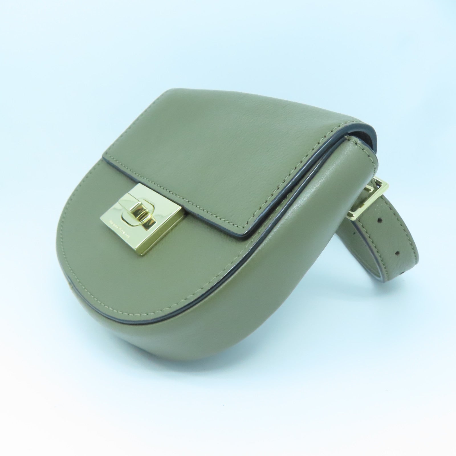 Kate Spade 牛皮皮革Waist Bag金扣腰包綠色