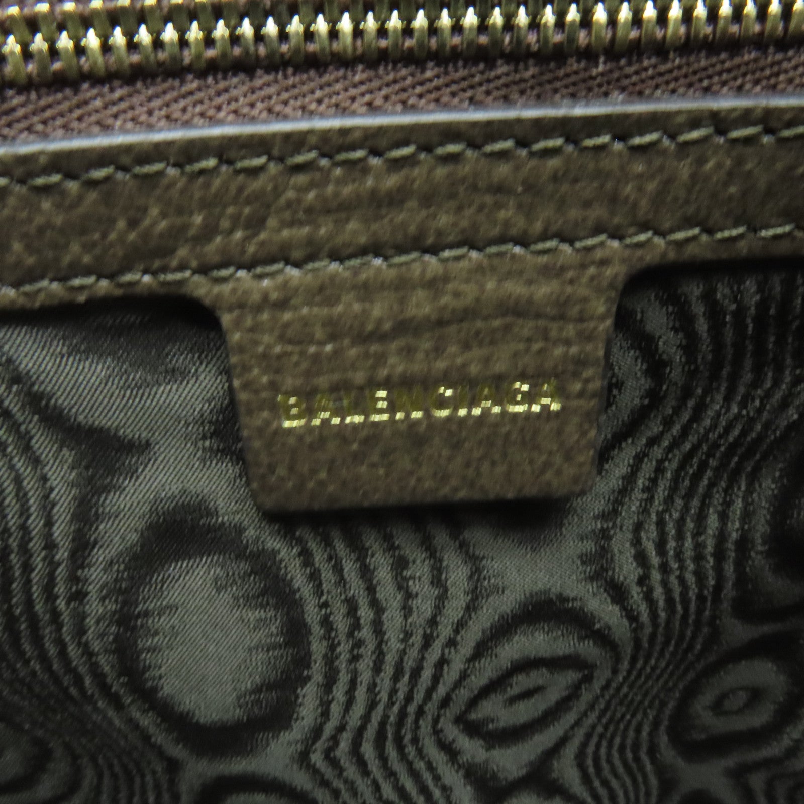 BALENCIAGA 【激減優惠】塗層帆布2 way Shoulder金扣手挽肩背兩用袋啡色