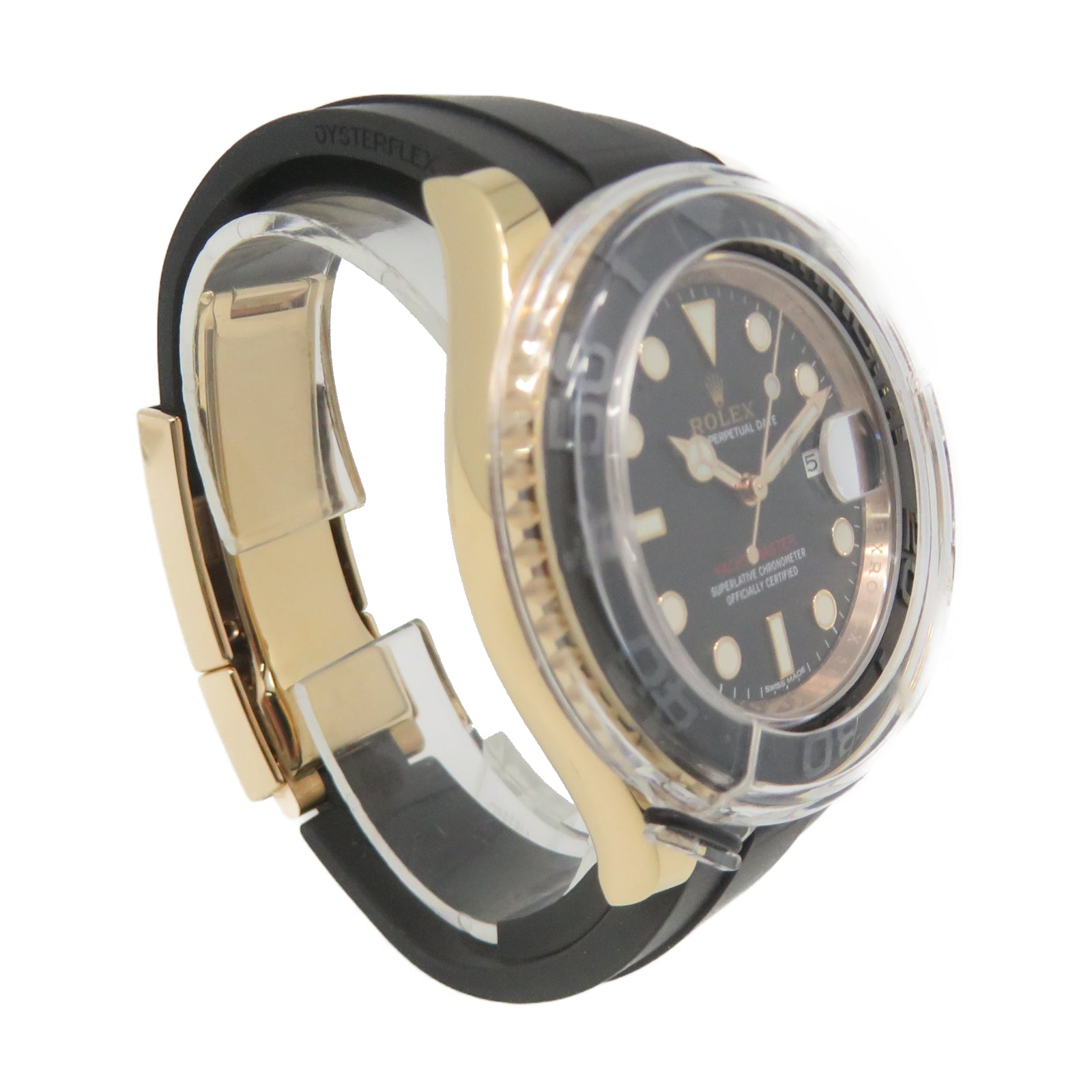 ROLEX 【激減優惠】Yacht Master 40mm 18K玫瑰金手錶自動機芯黑色