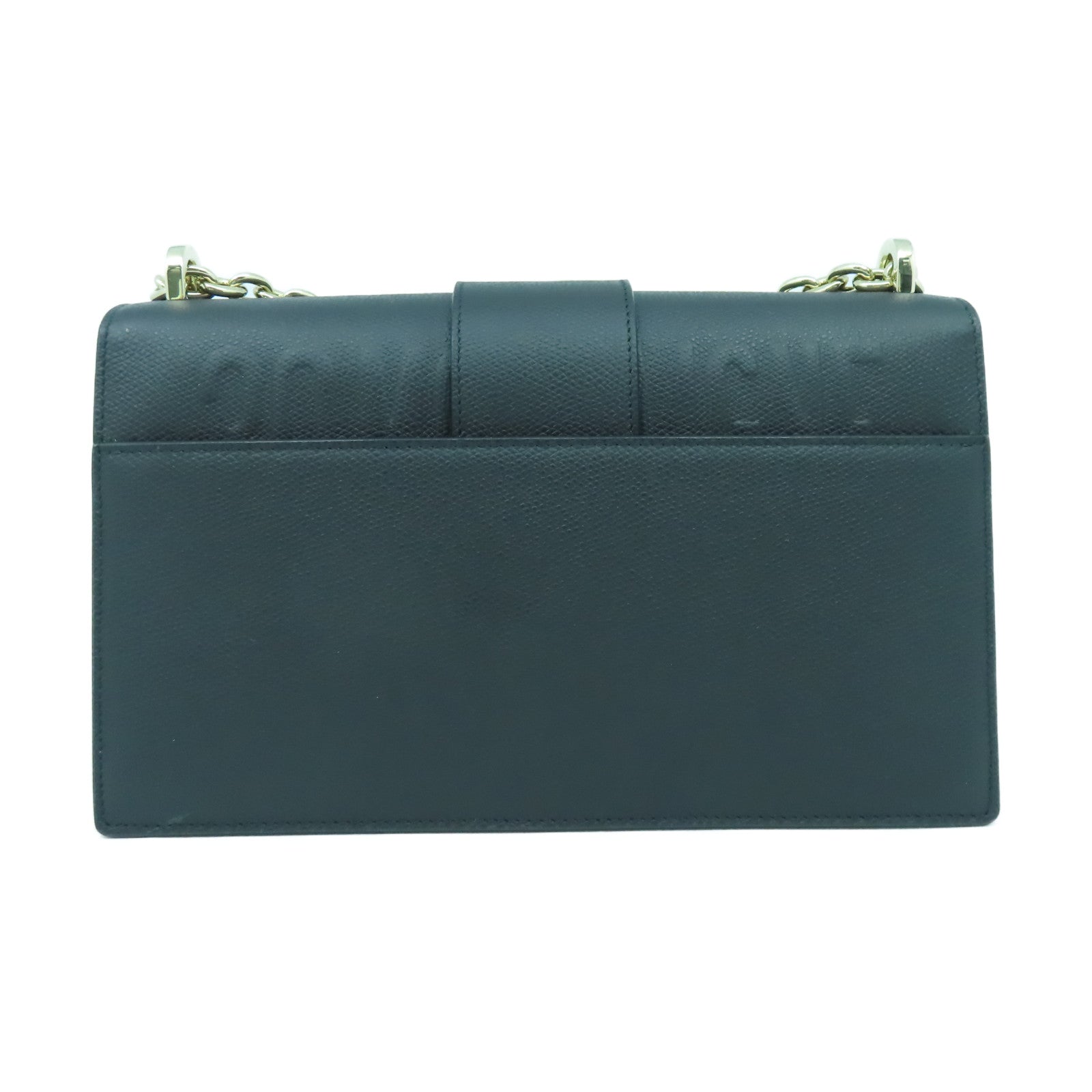 Dior 牛皮皮革30 Montaigne金扣鏈帶肩背袋黑色