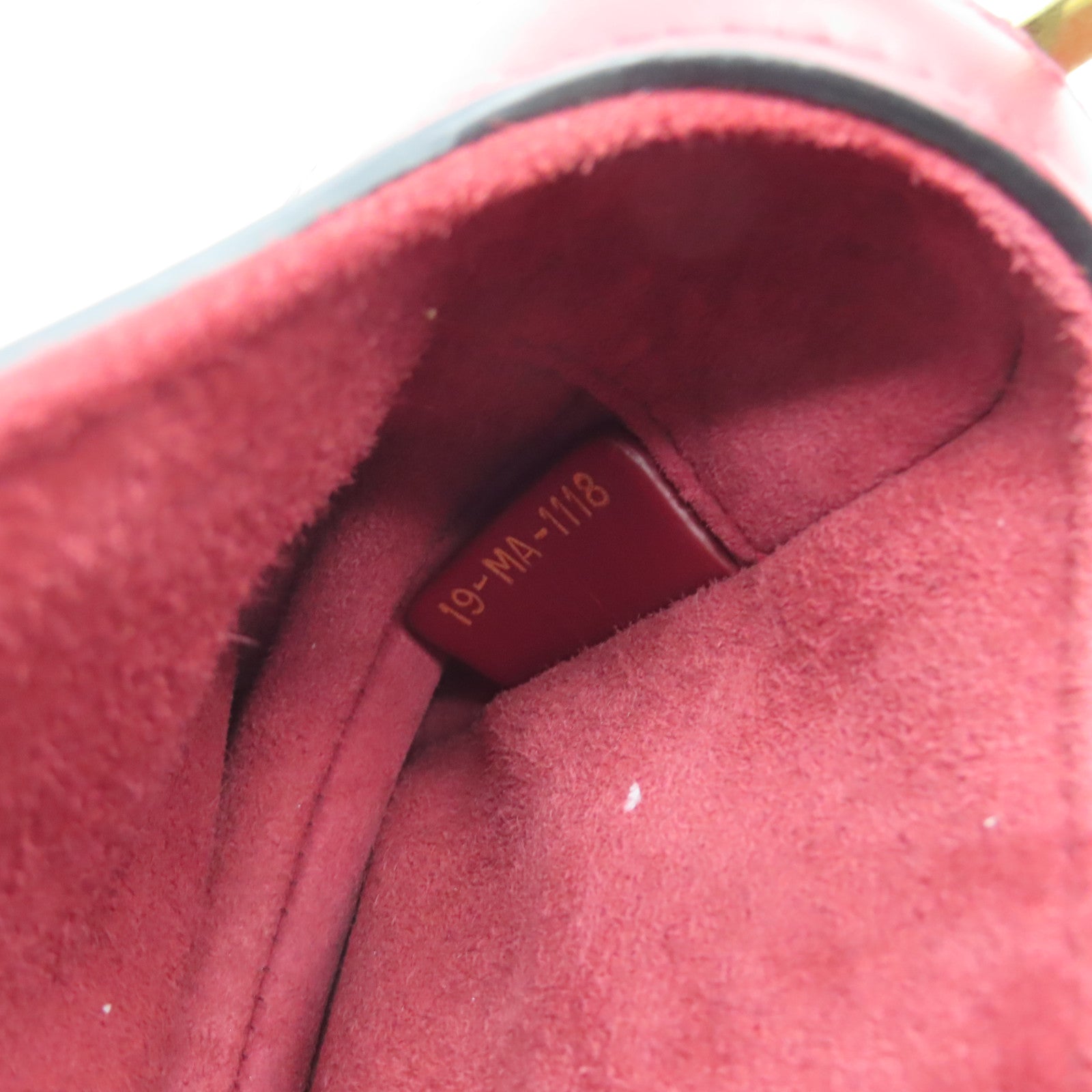 Dior cowhide leather Mini Saddle gold buckle handle bag red