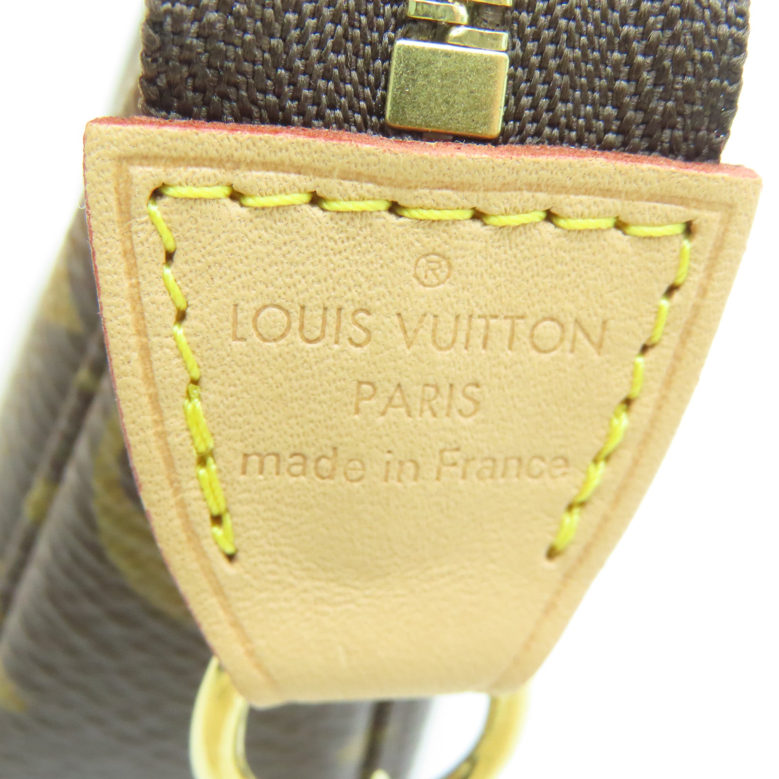 LOUIS VUITTON 【激減優惠】Monogram Mini Pochette金扣手拿包啡色