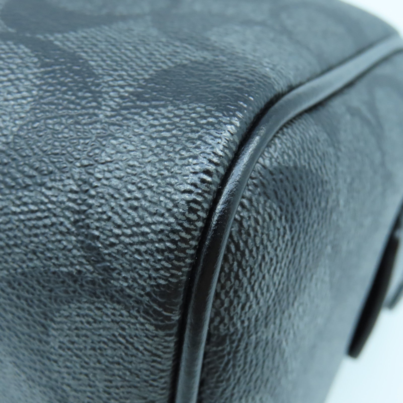 COACH 塗層帆布2 Way Shoulder Bag銀扣手挽肩背兩用袋黑色/灰色