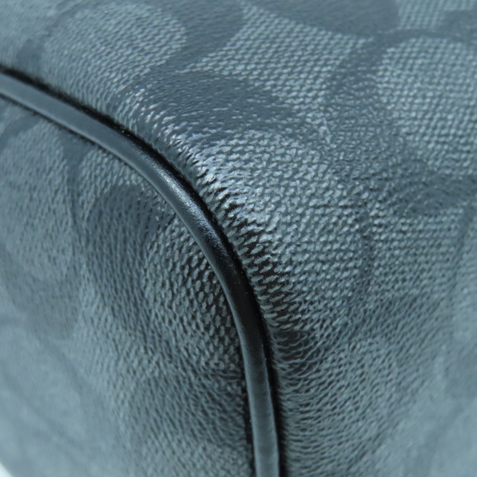 COACH 塗層帆布2 Way Shoulder Bag銀扣手挽肩背兩用袋黑色/灰色