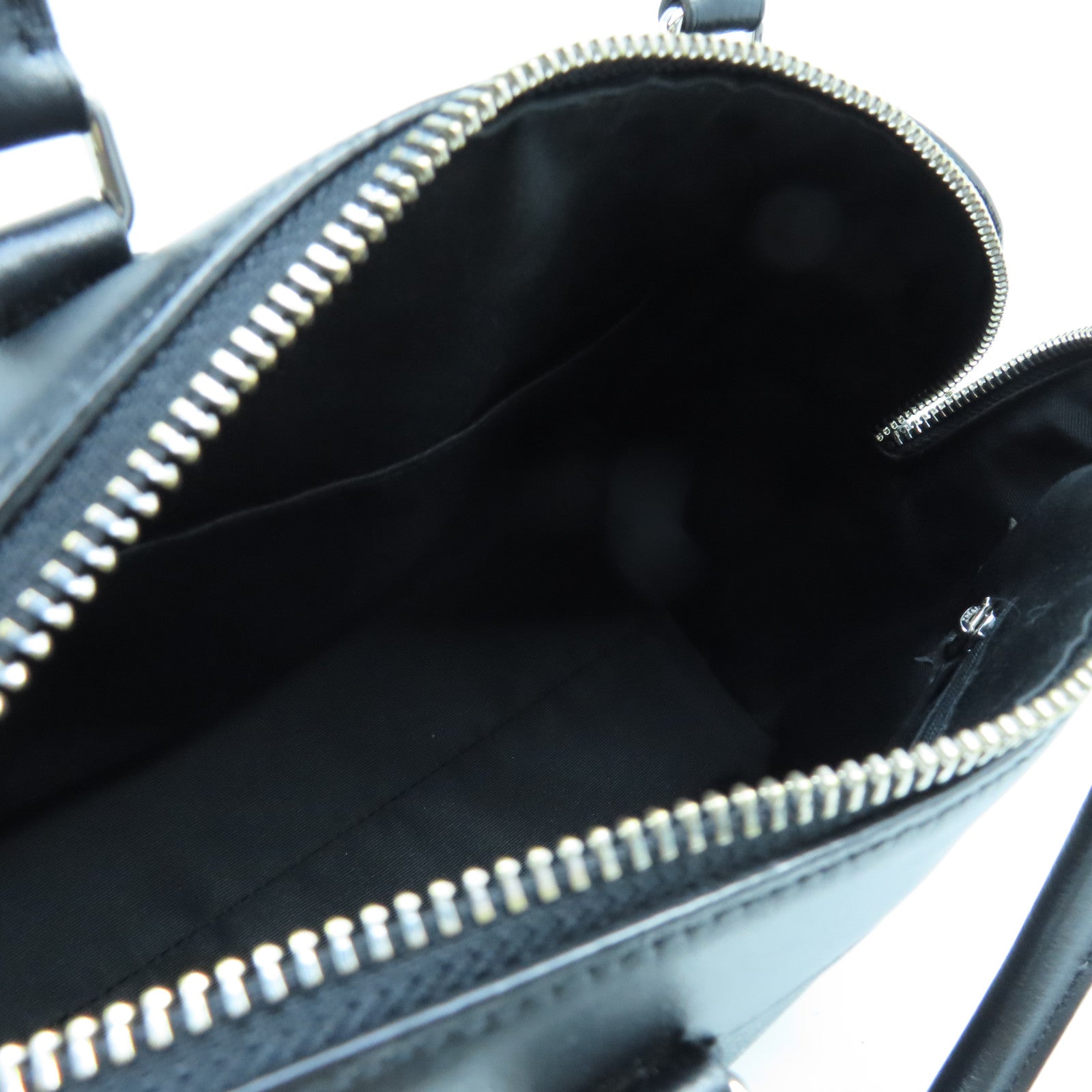 COACH 塗層帆布2 Way Shoulder Bag銀扣手挽肩背兩用袋黑色/灰色