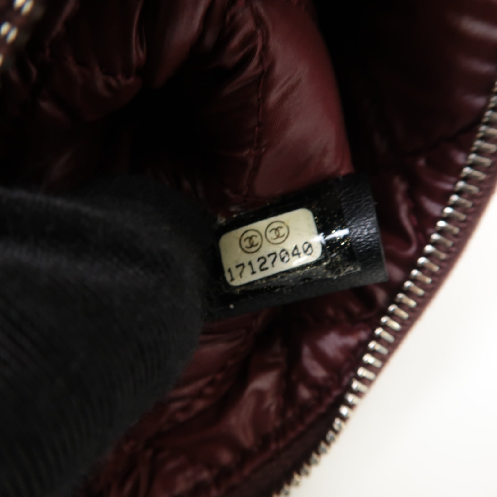 CHANEL 菱格羊皮皮革Clutch Bag銀扣手拿包黒色