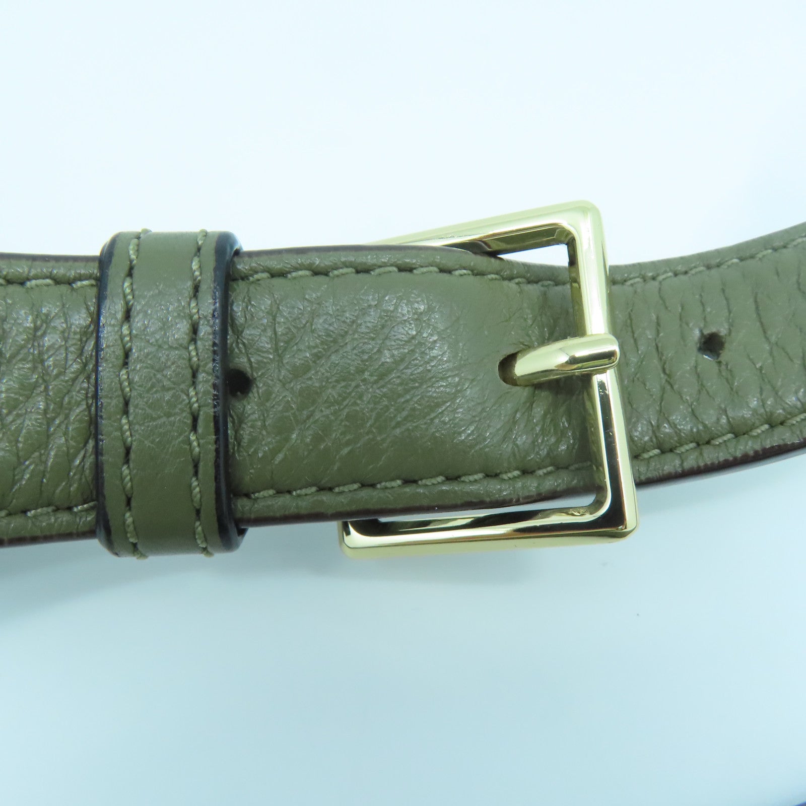 Kate Spade 牛皮皮革Waist Bag金扣腰包綠色