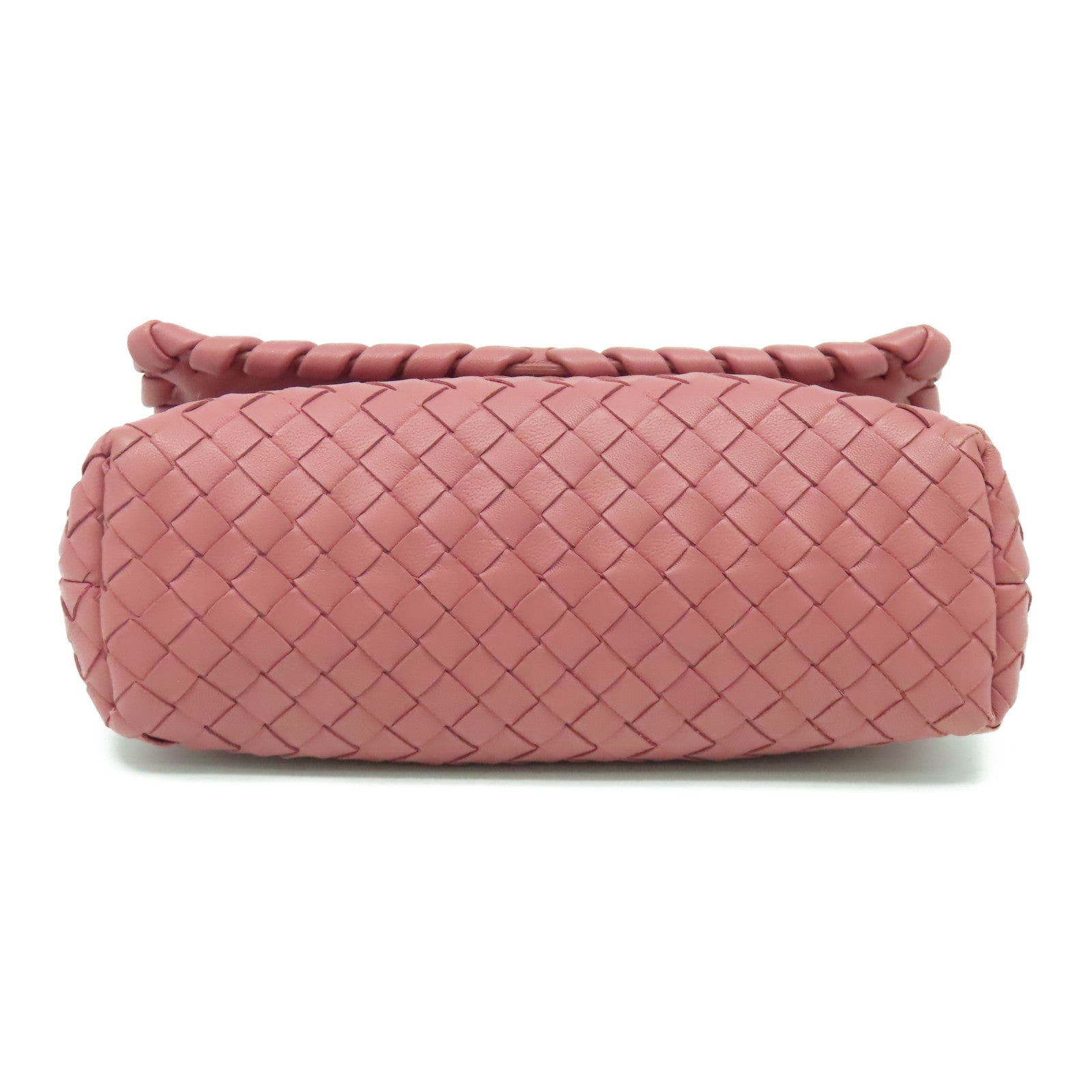 BOTTEGA VENETA 織紋皮革Shoulder Bag肩背袋粉紅色
