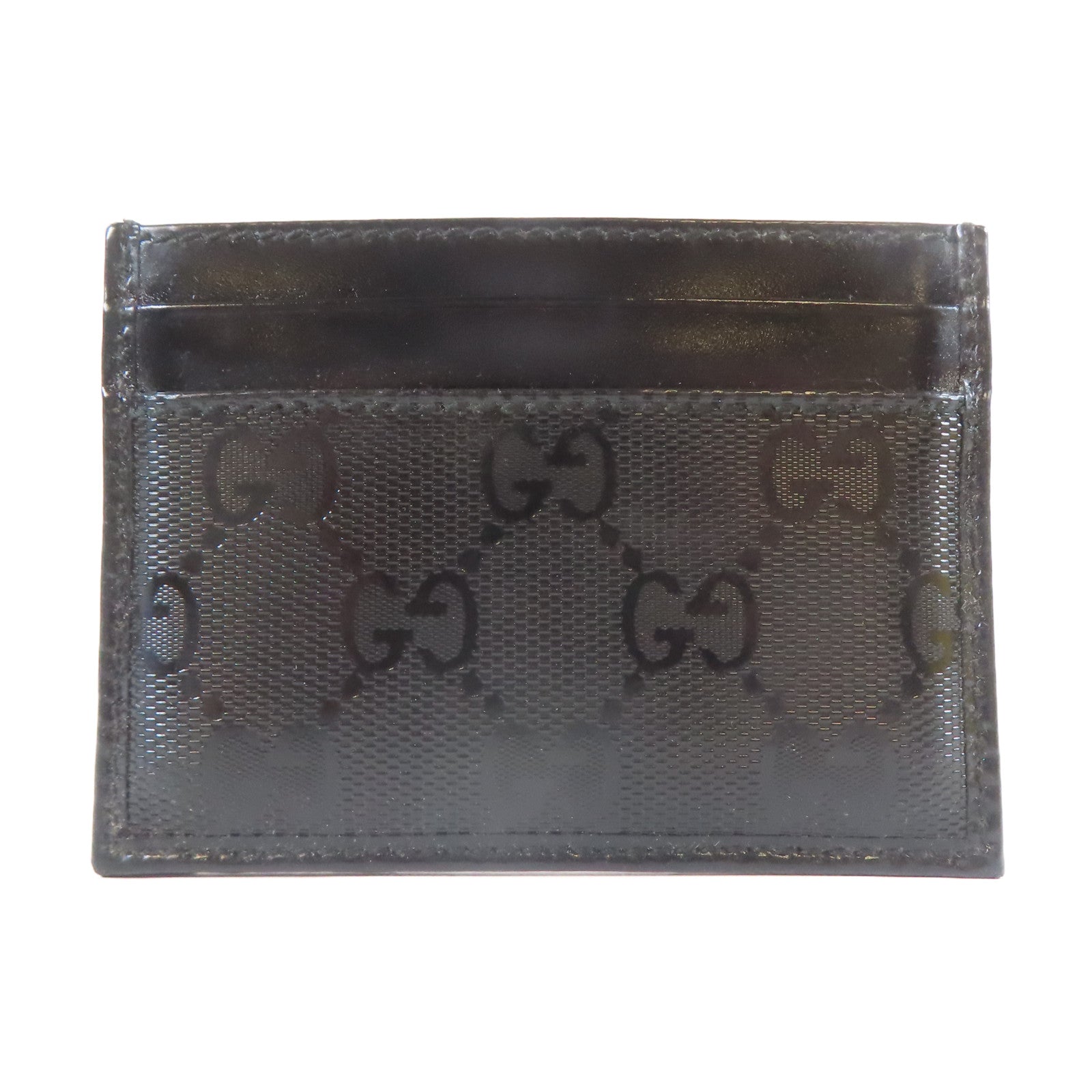 GUCCI 塗層帆布Card Case卡片套黑色