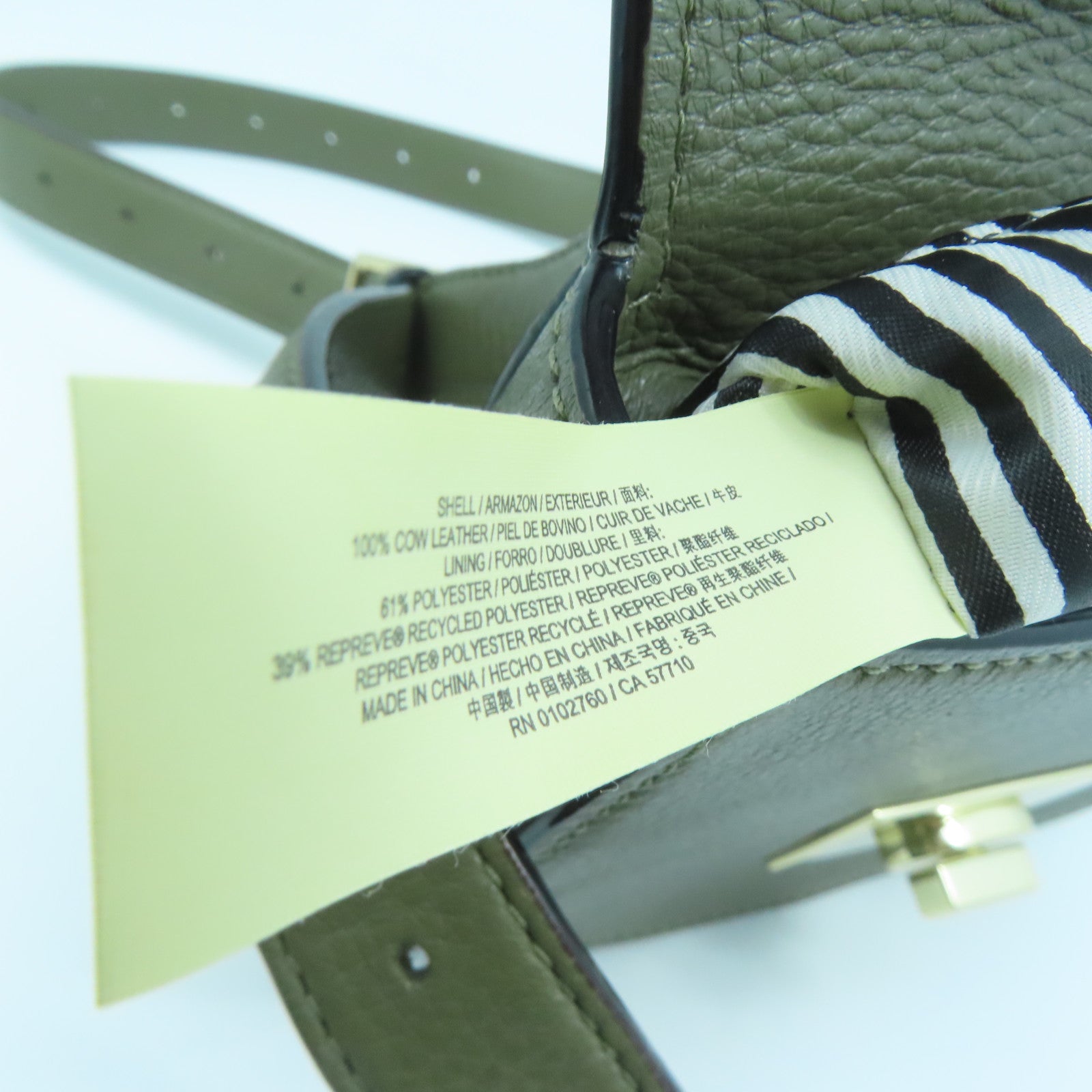 Kate Spade 牛皮皮革Waist Bag金扣腰包綠色