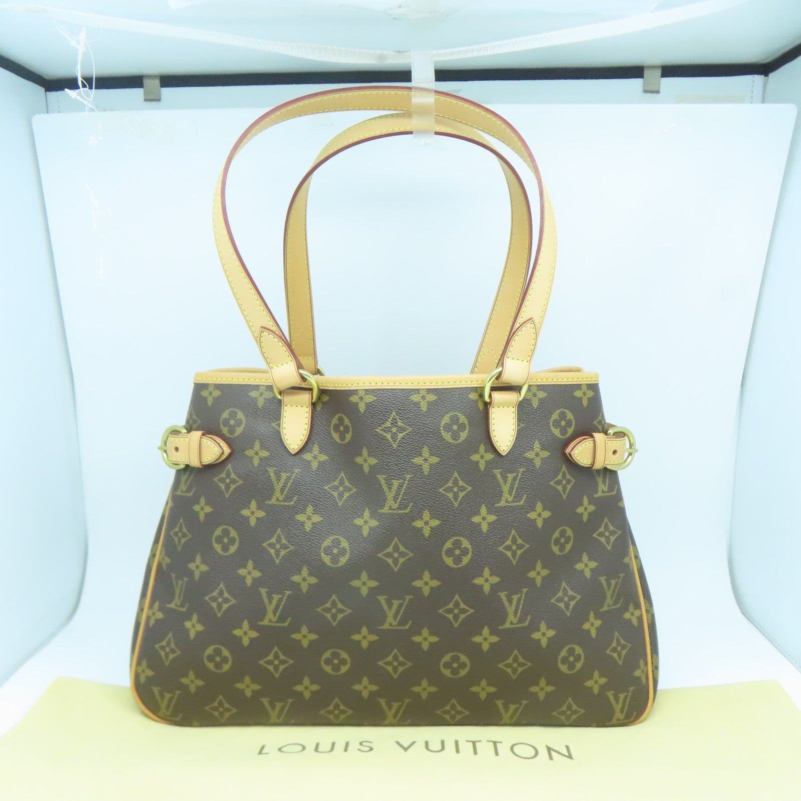LOUIS VUITTON Monogram Batignolles Horizont金扣手挽袋/肩背袋啡色