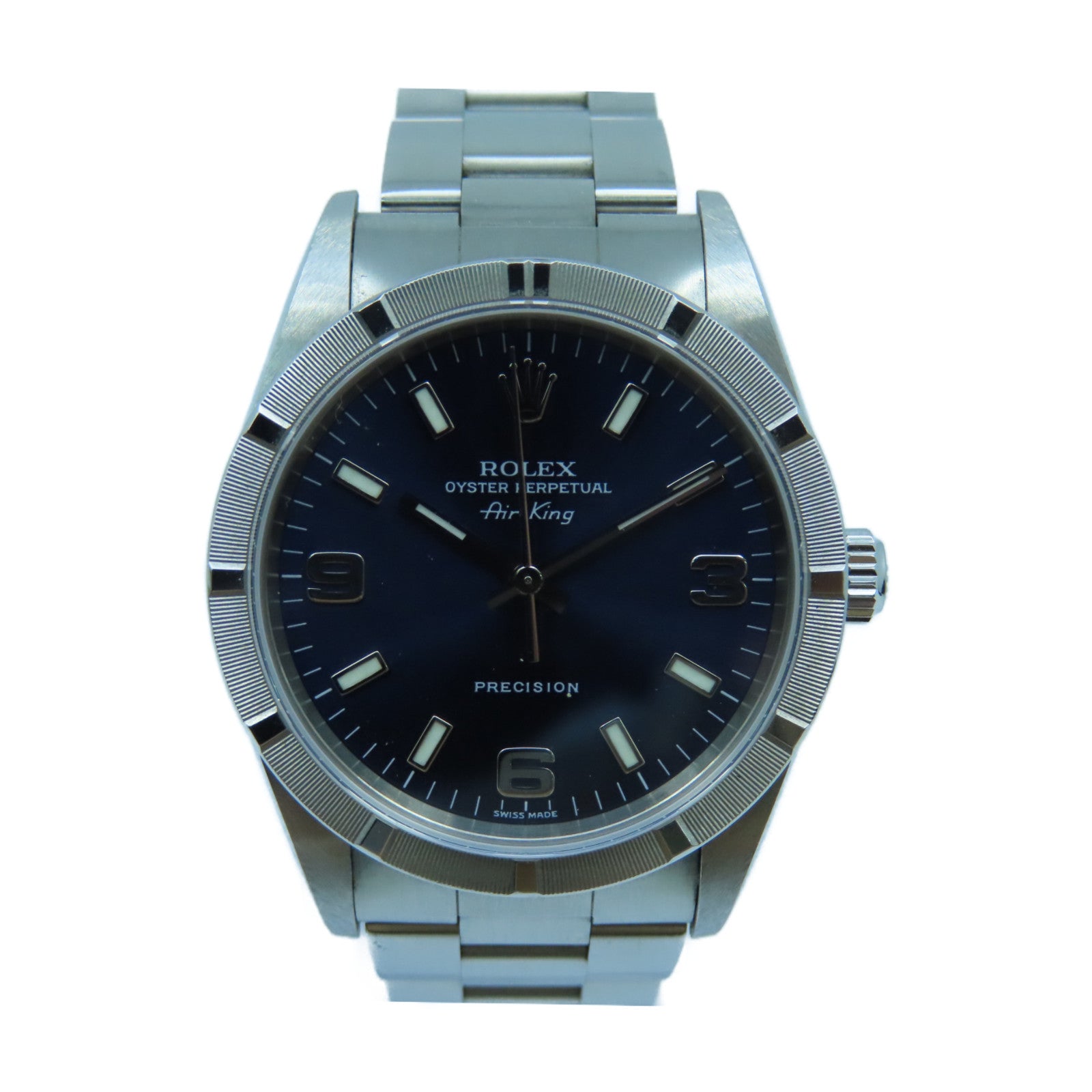 ROLEX Air King不鏽鋼手錶自動機芯藍色