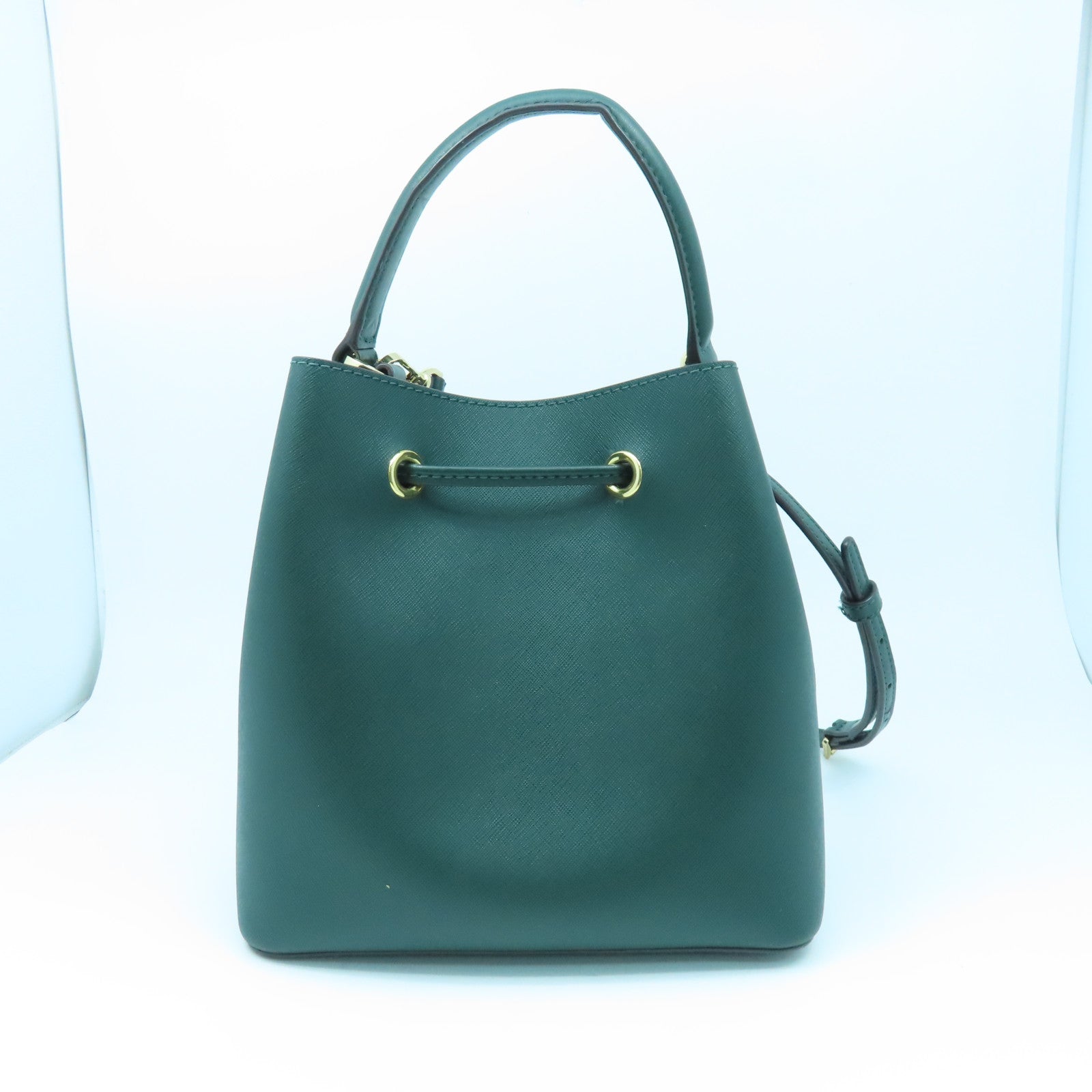 Michael Kors 牛皮皮革2 Way Shoulder金扣手挽肩背两用袋绿色