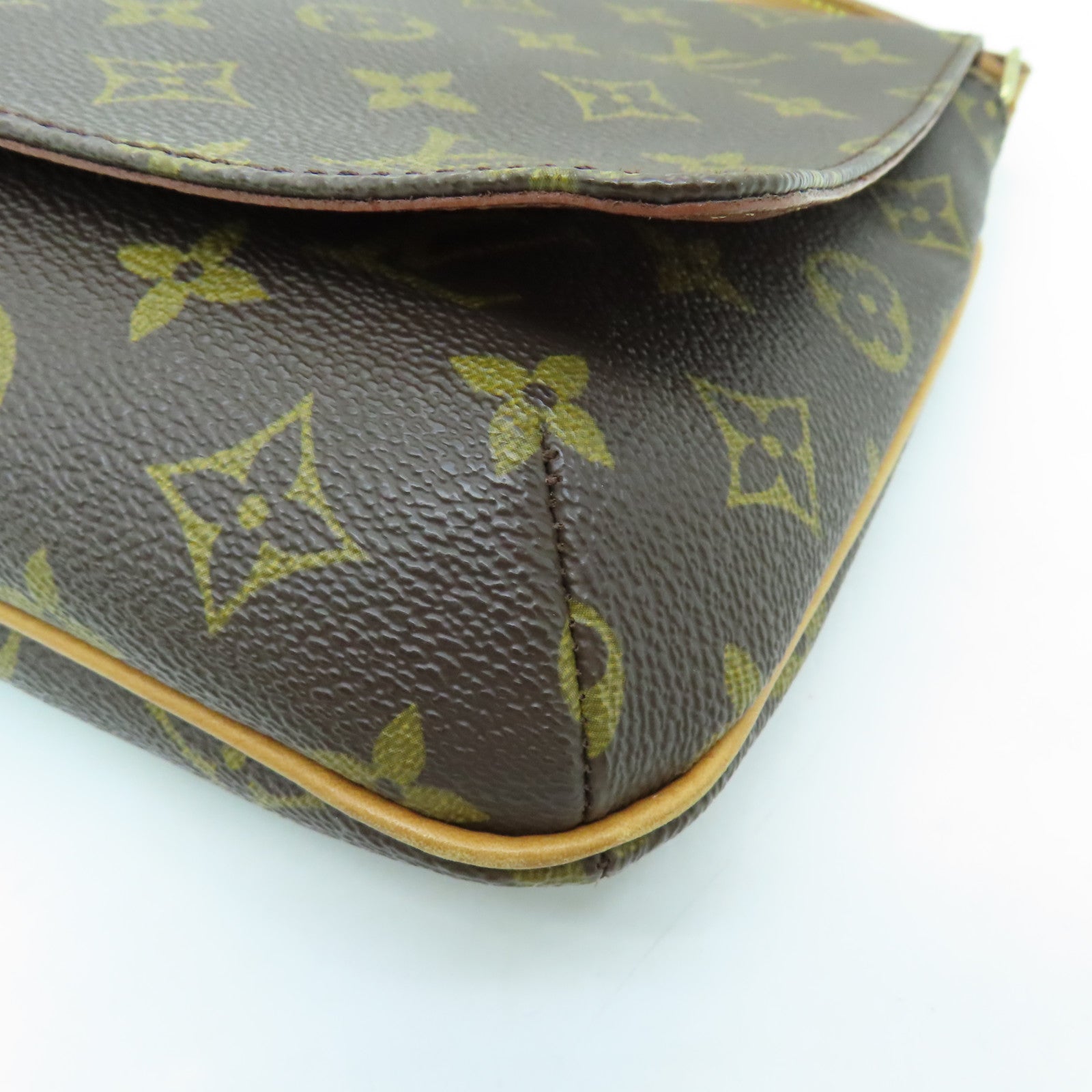 LOUIS VUITTON Monogram Musette Tango金扣肩背袋棕色