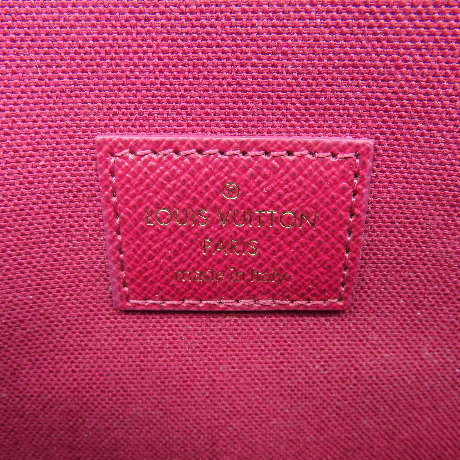LOUIS VUITTON Monogram Pochette Felicie GM金扣鏈帶肩背袋啡色