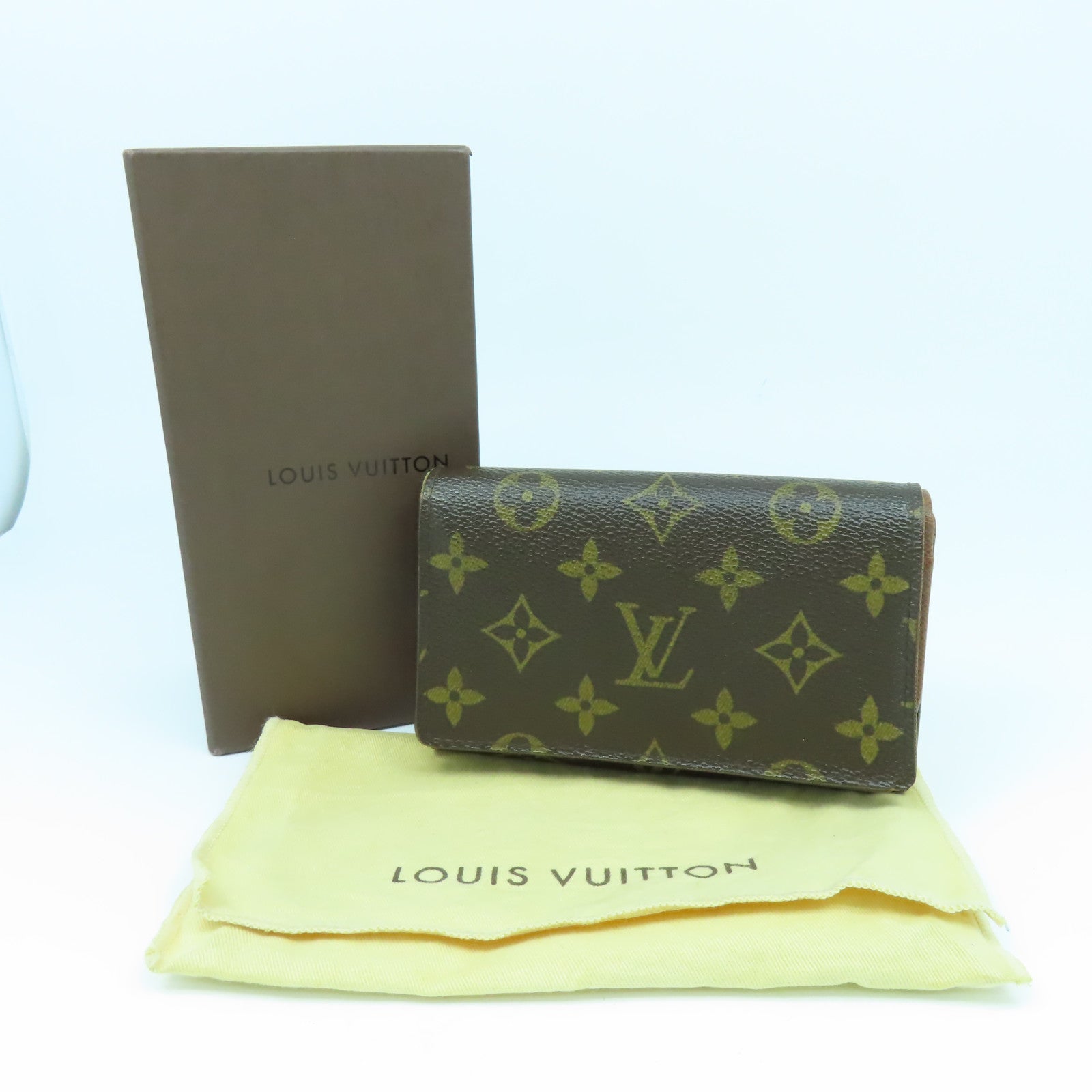 LOUIS VUITTON Monogram Wallet金扣錢包啡色