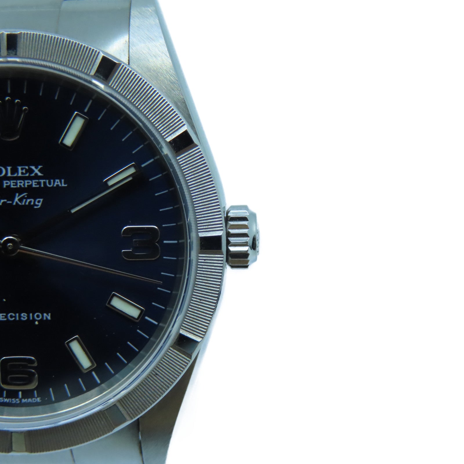 ROLEX Air King不鏽鋼手錶自動機芯藍色
