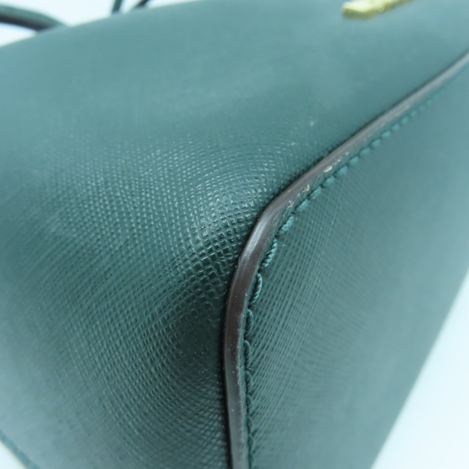 Michael Kors 牛皮皮革2 Way Shoulder金扣手挽肩背两用袋绿色