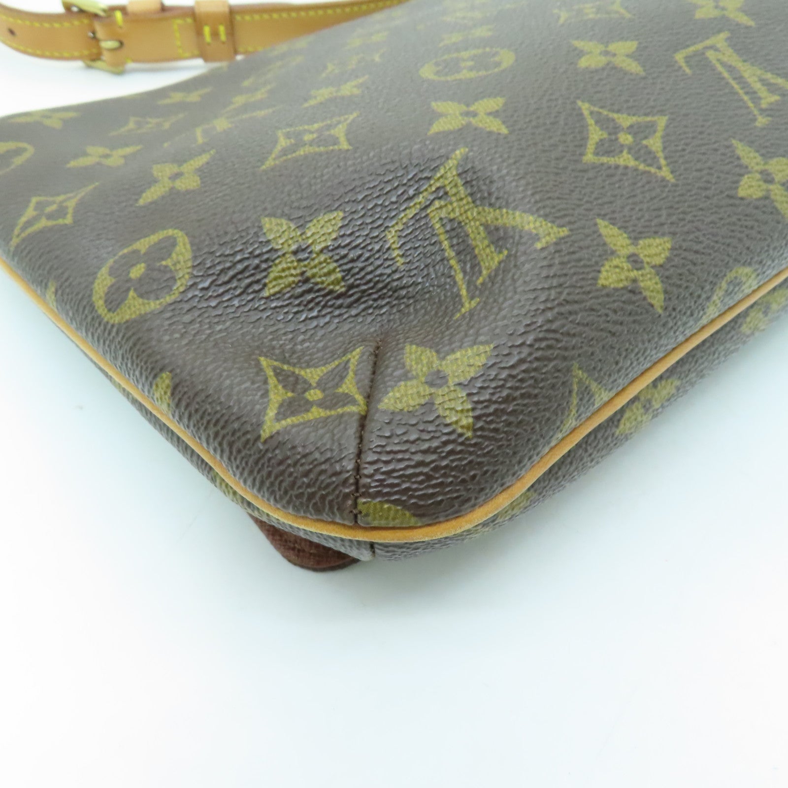 LOUIS VUITTON Monogram Musette Tango金扣肩背袋棕色