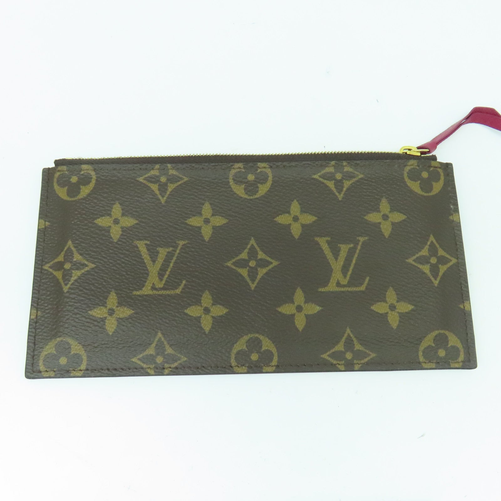 LOUIS VUITTON Monogram Pochette Felicie GM金扣鏈帶肩背袋啡色