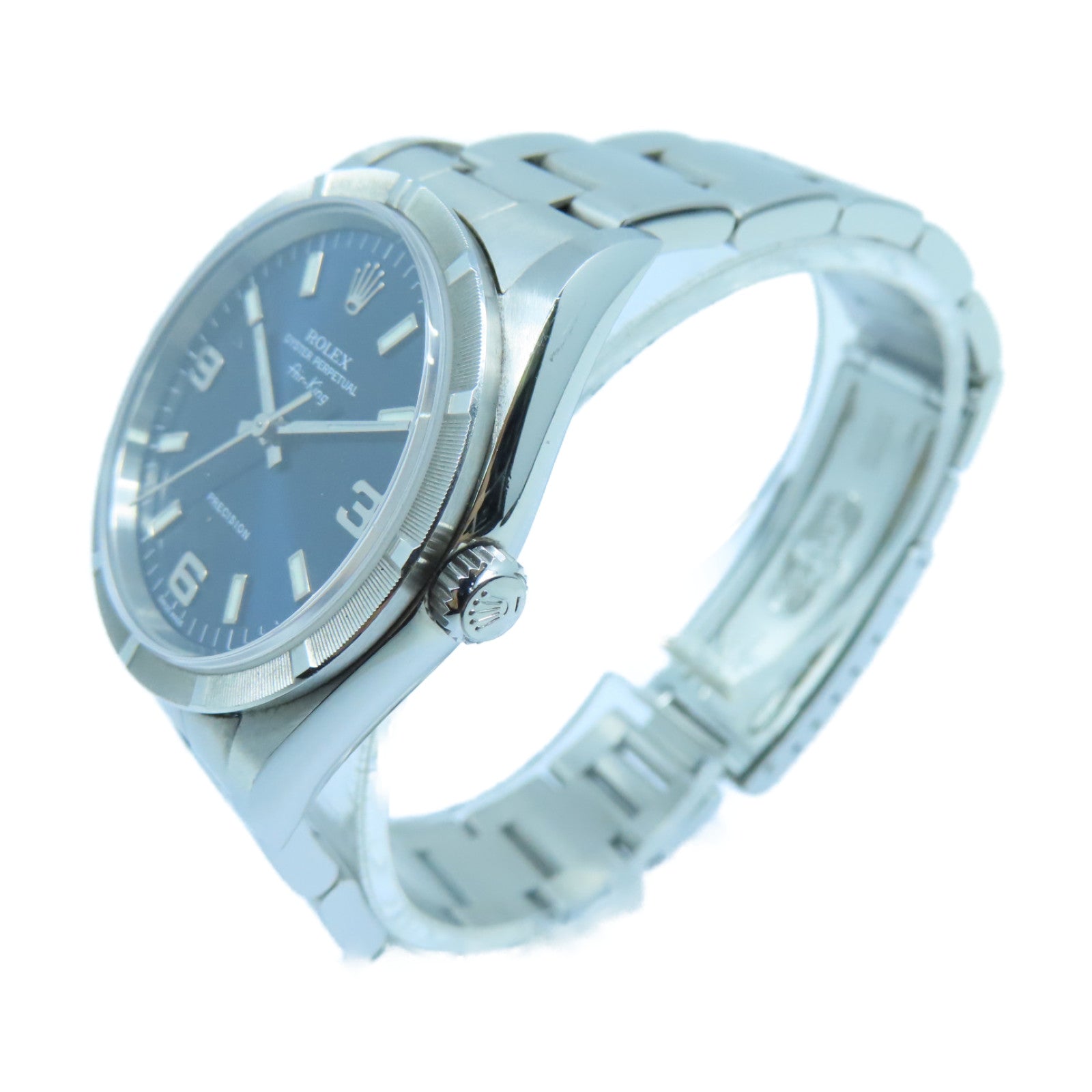 ROLEX Air King不鏽鋼手錶自動機芯藍色