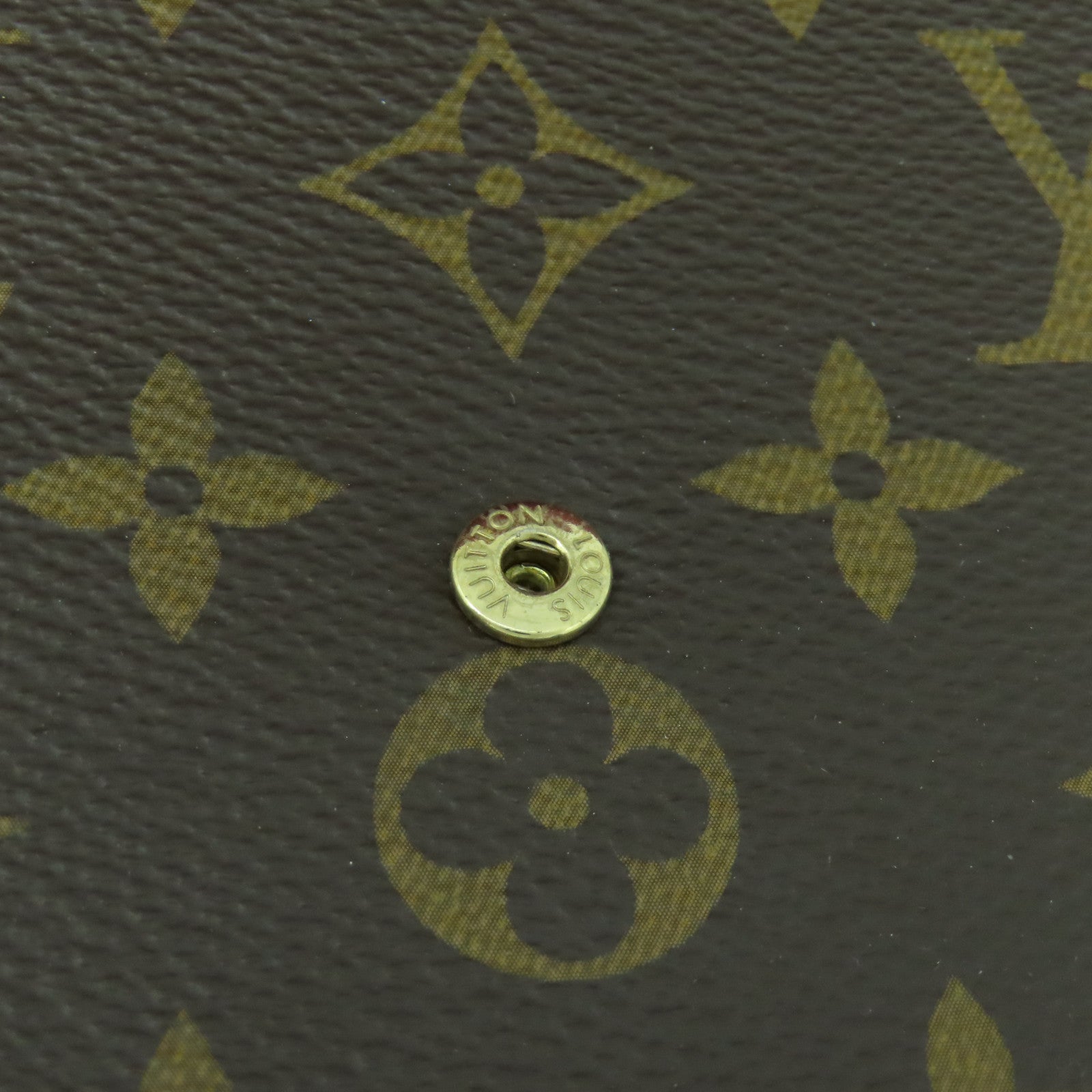 LOUIS VUITTON Monogram Pochette Felicie GM金扣鏈帶肩背袋啡色