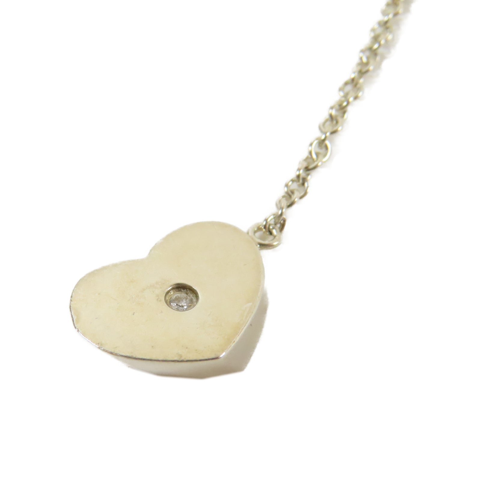 TIFFANY＆CO 925純銀Paloma Picasso Hearts Drop Pendant項鍊#38cm