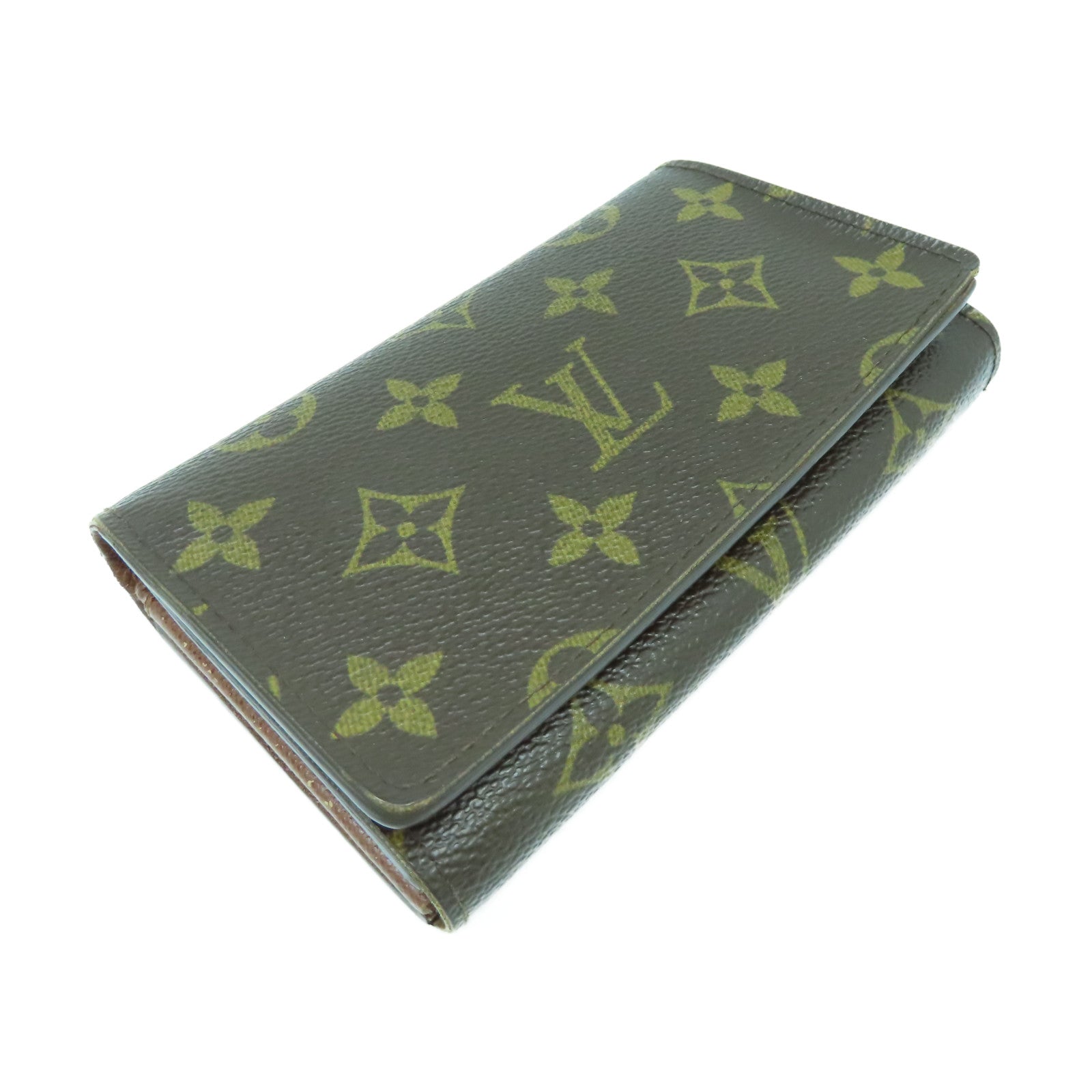 LOUIS VUITTON Monogram Wallet金扣錢包啡色