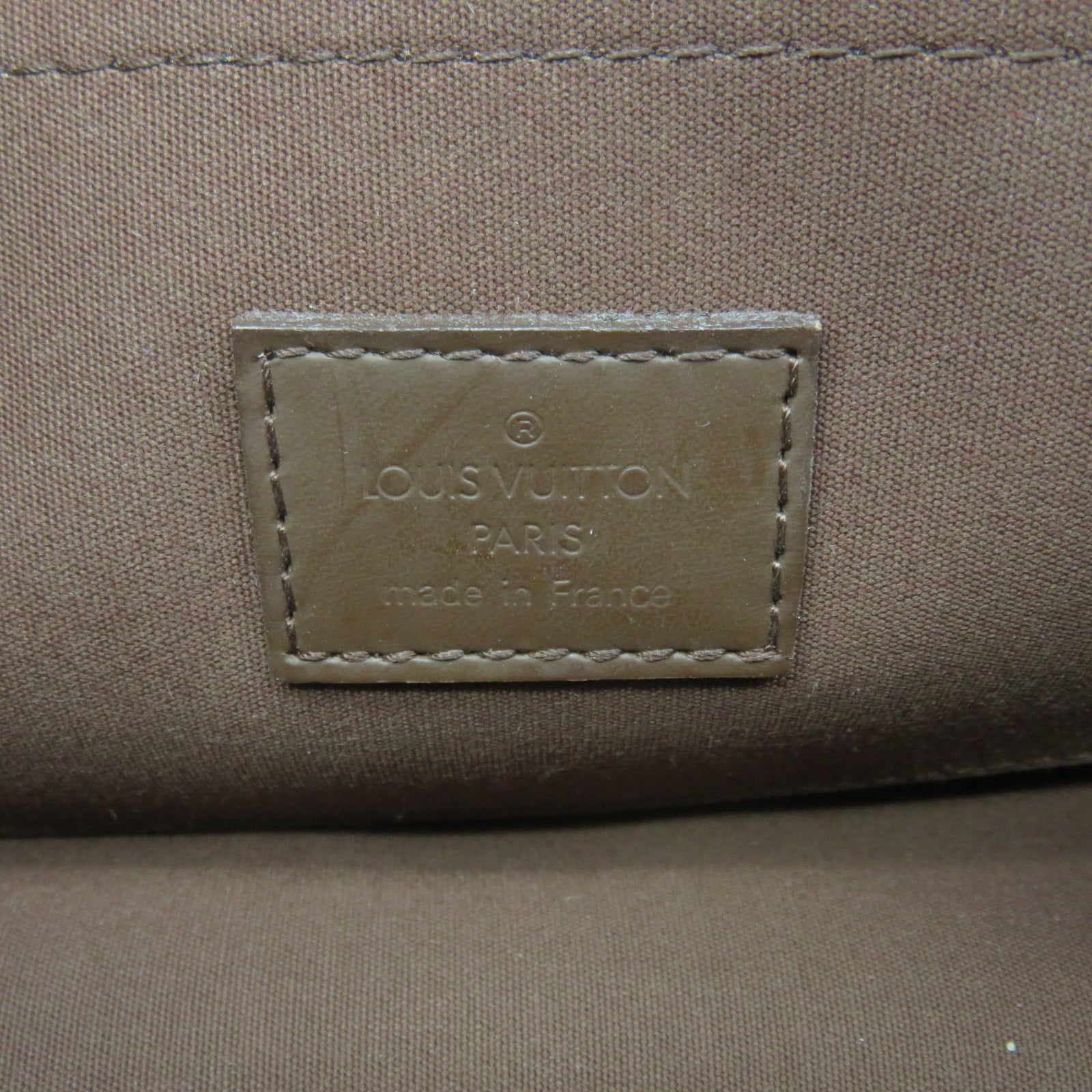 LOUIS VUITTON Epi Dhanura PM silver buckle shoulder shoulder bag brown