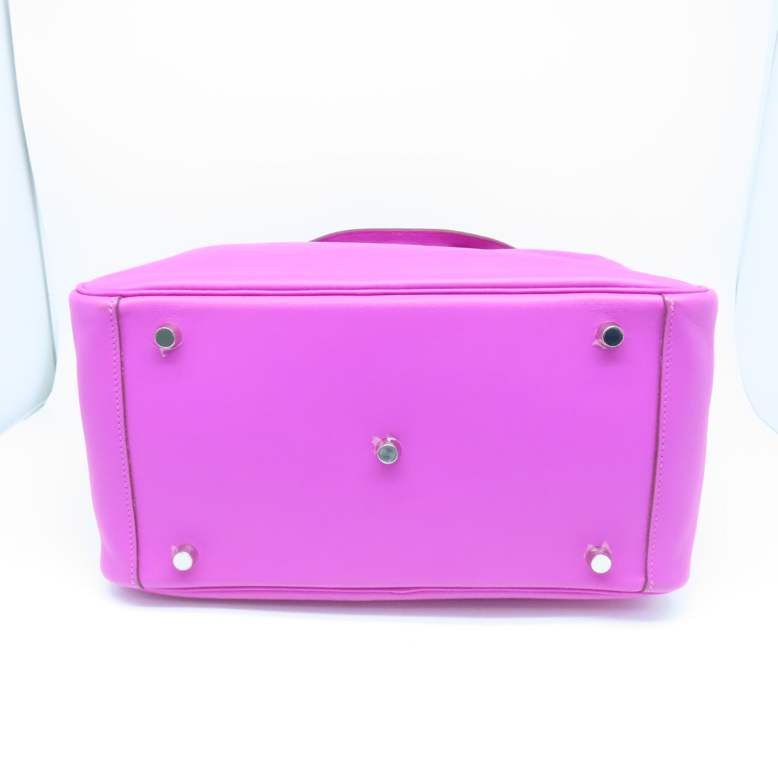 HERMES 【激減優惠】Swift皮革Lindy 30銀扣手挽肩背兩用袋Magnolia玉蘭紫色