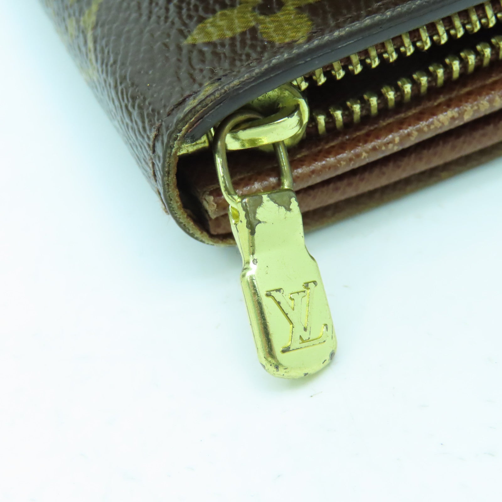 LOUIS VUITTON Monogram Wallet金扣錢包啡色