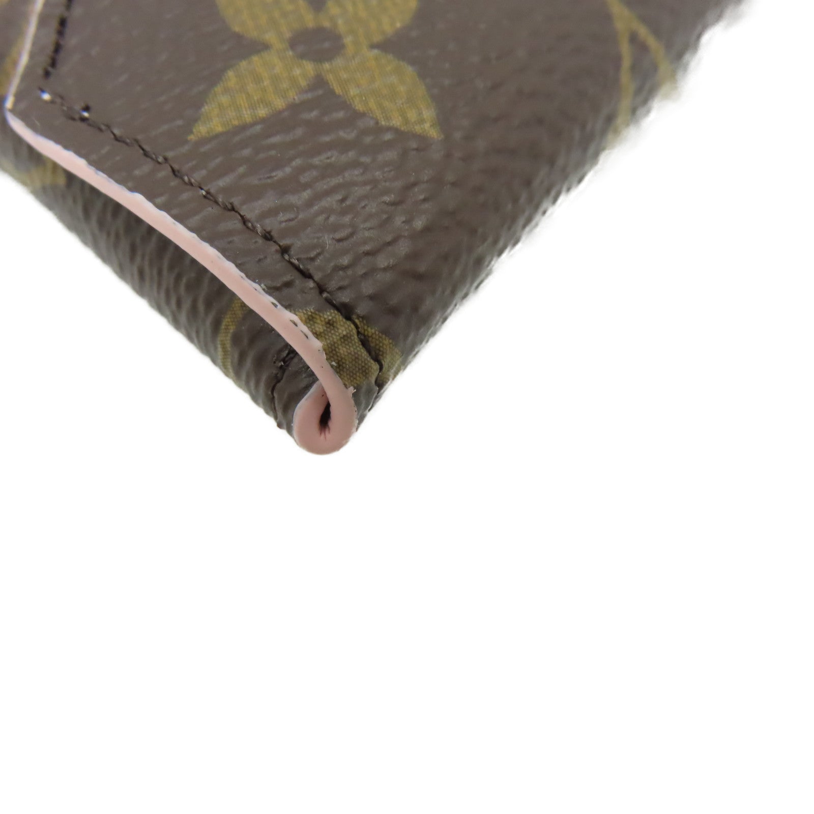 LOUIS VUITTON Monogram Kirigami Pochette金扣手拿包啡色/粉紅色