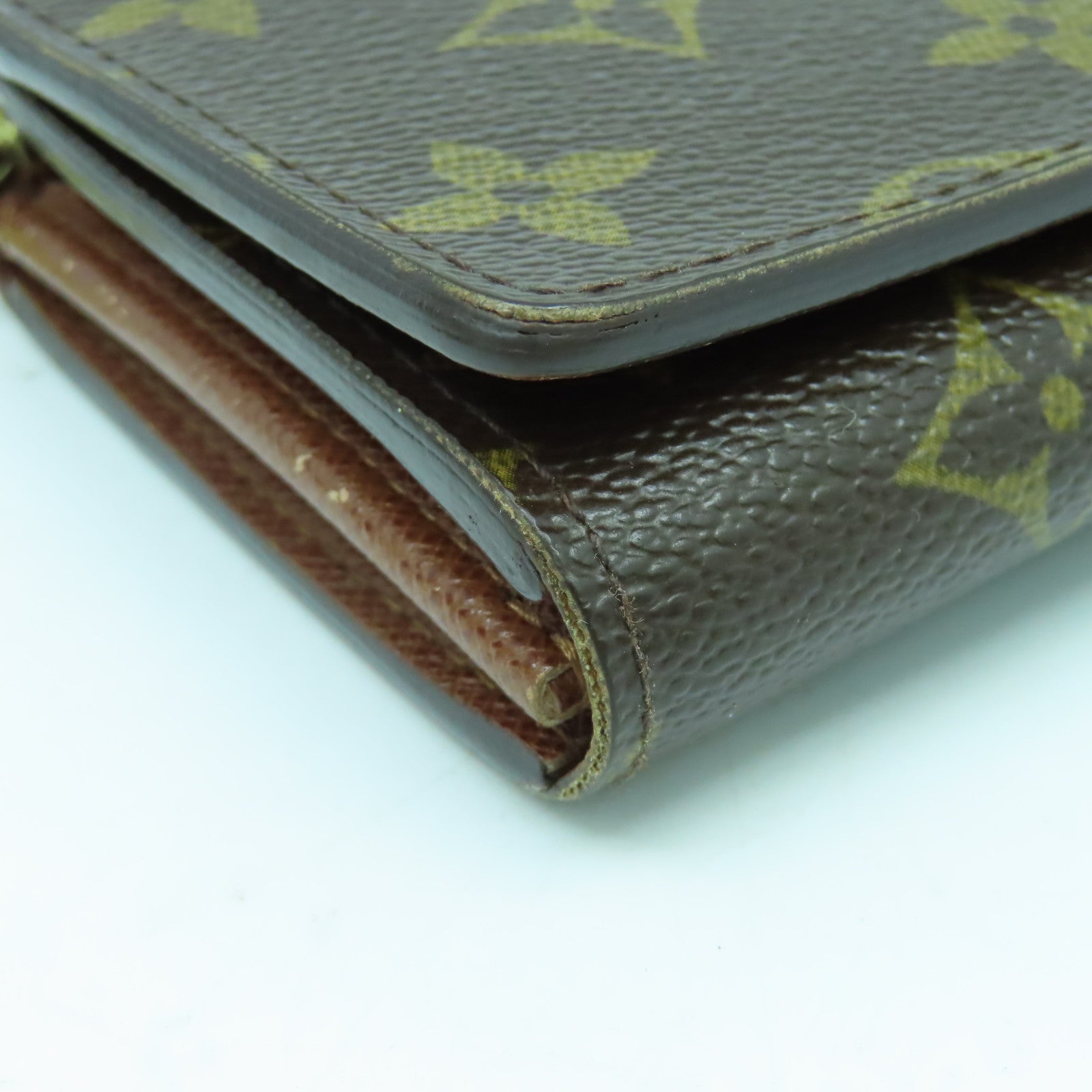 LOUIS VUITTON Monogram Wallet金扣錢包啡色